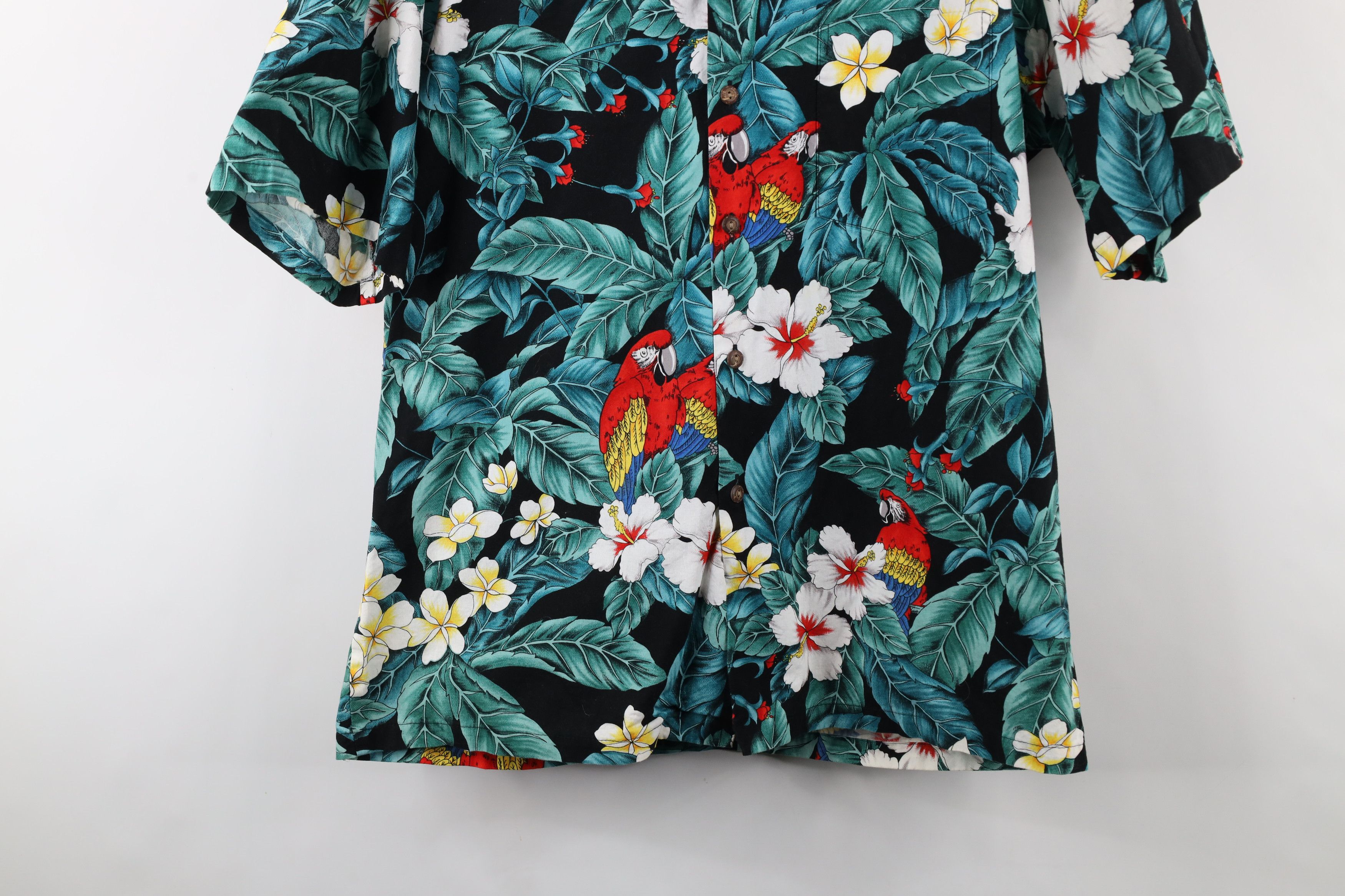Vintage Vintage 70s Streetwear Flower Bark Cloth Hawaiian Shirt USA Size US L / EU 52-54 / 3 - 3 Thumbnail