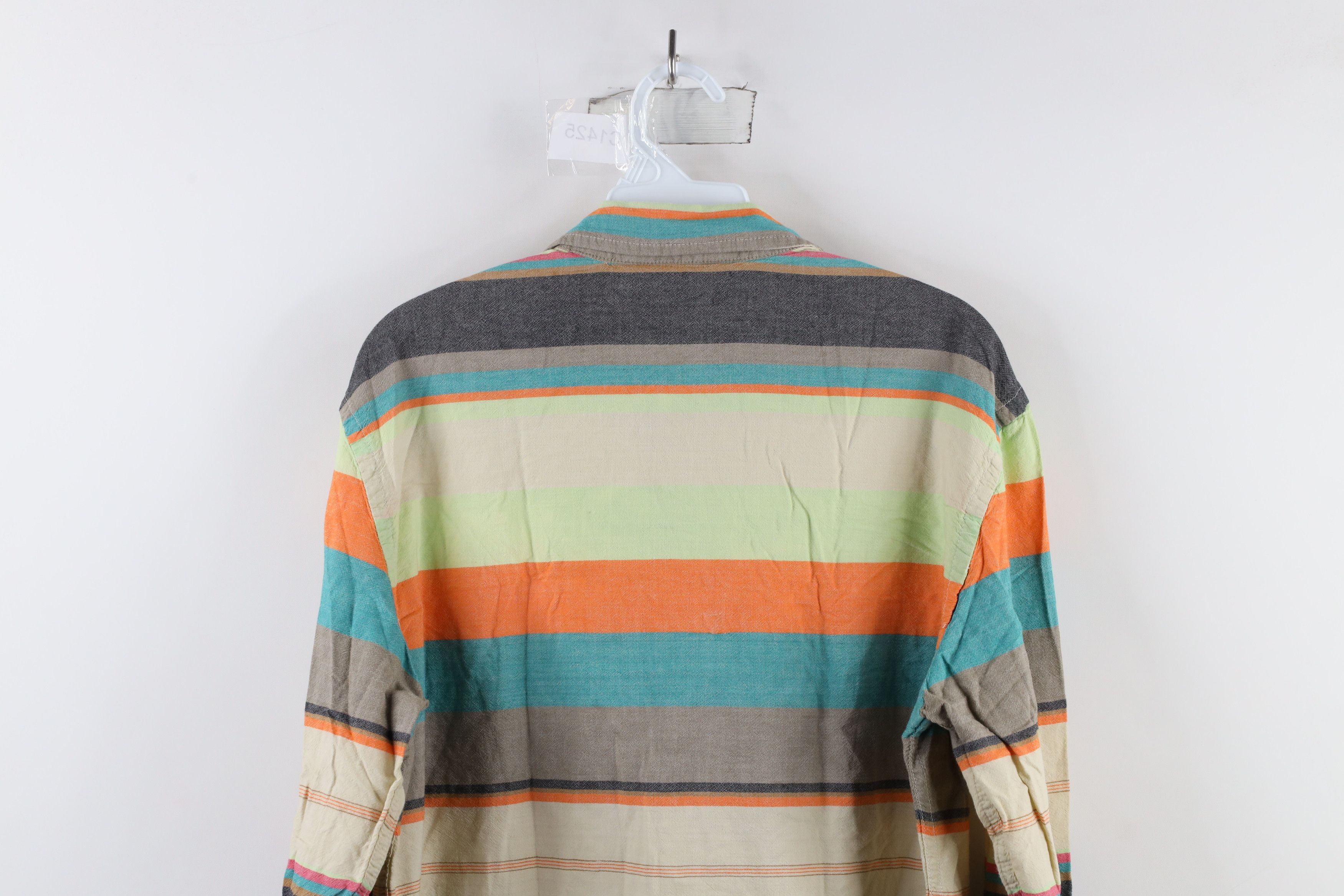 Salt Valley × Vintage Salt Valley Western Rainbow Striped Snap Button Shirt Cotton Size US M / EU 48-50 / 2 - 10 Thumbnail