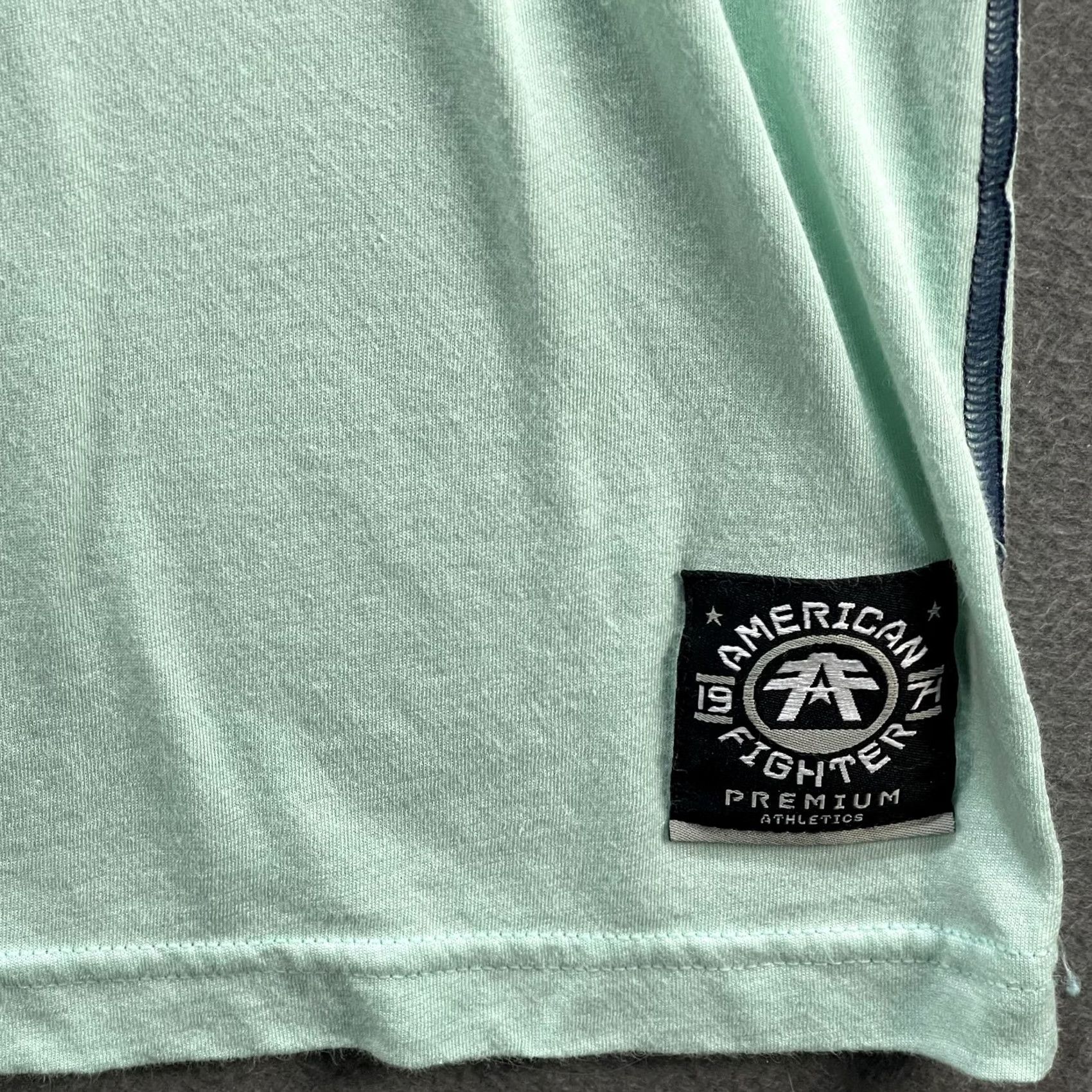 Vintage VINTAGE American Fighter Shirt Mens Large Green Graphic Tee Training Division Athletic Size US L / EU 52-54 / 3 - 4 Thumbnail