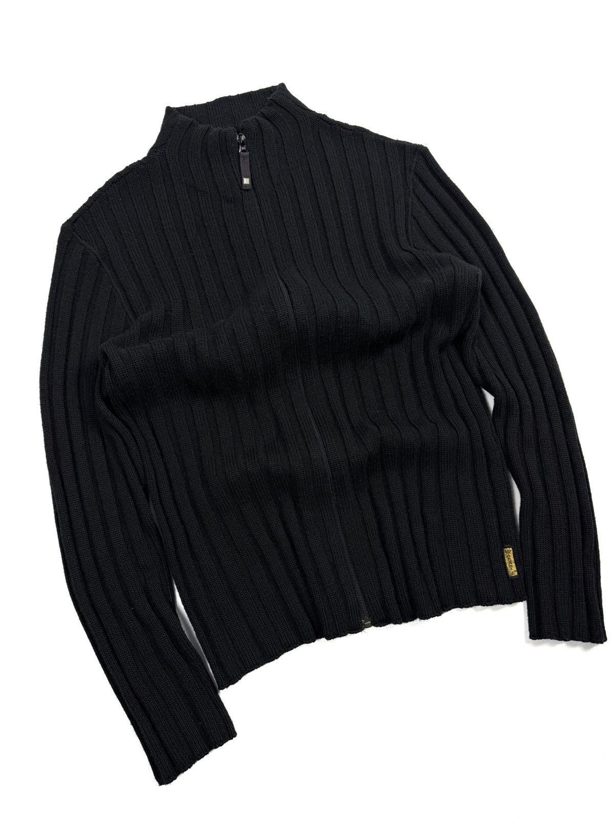 Armani Armani Jeans Y2K Full Zip Wool Blend Knit SweaterAvant Garde Size US M / EU 48-50 / 2 - 5 Thumbnail