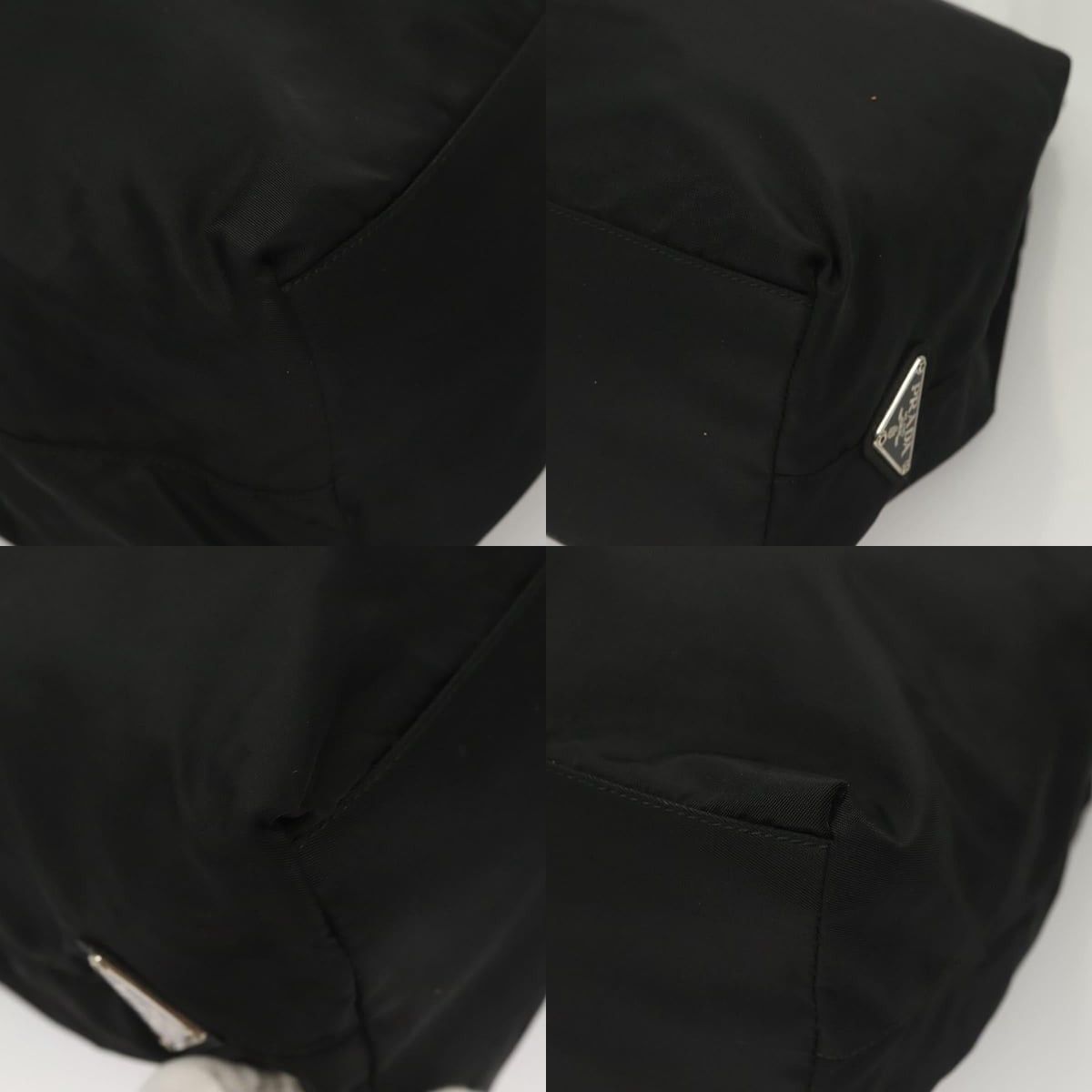 Prada PRADA Hand Bag Nylon Black Silver Size ONE SIZE - 10 Thumbnail