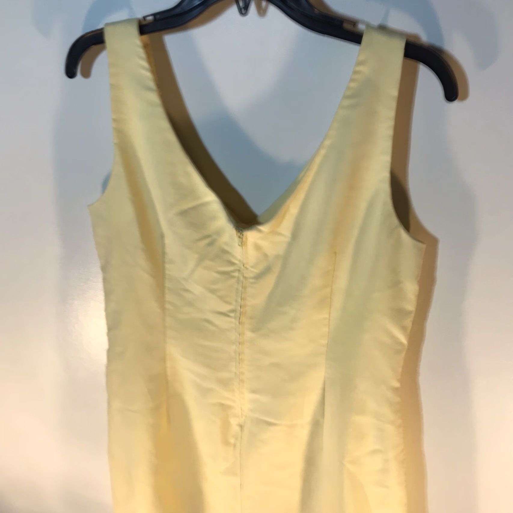 Vintage VINTAGE City Triangles Women's Dress Knee Length Floral Embroidered Sleeveless Spring Summer Size 13-14 Yellow Size XL / US 12-14 / IT 48-50 - 4 Thumbnail
