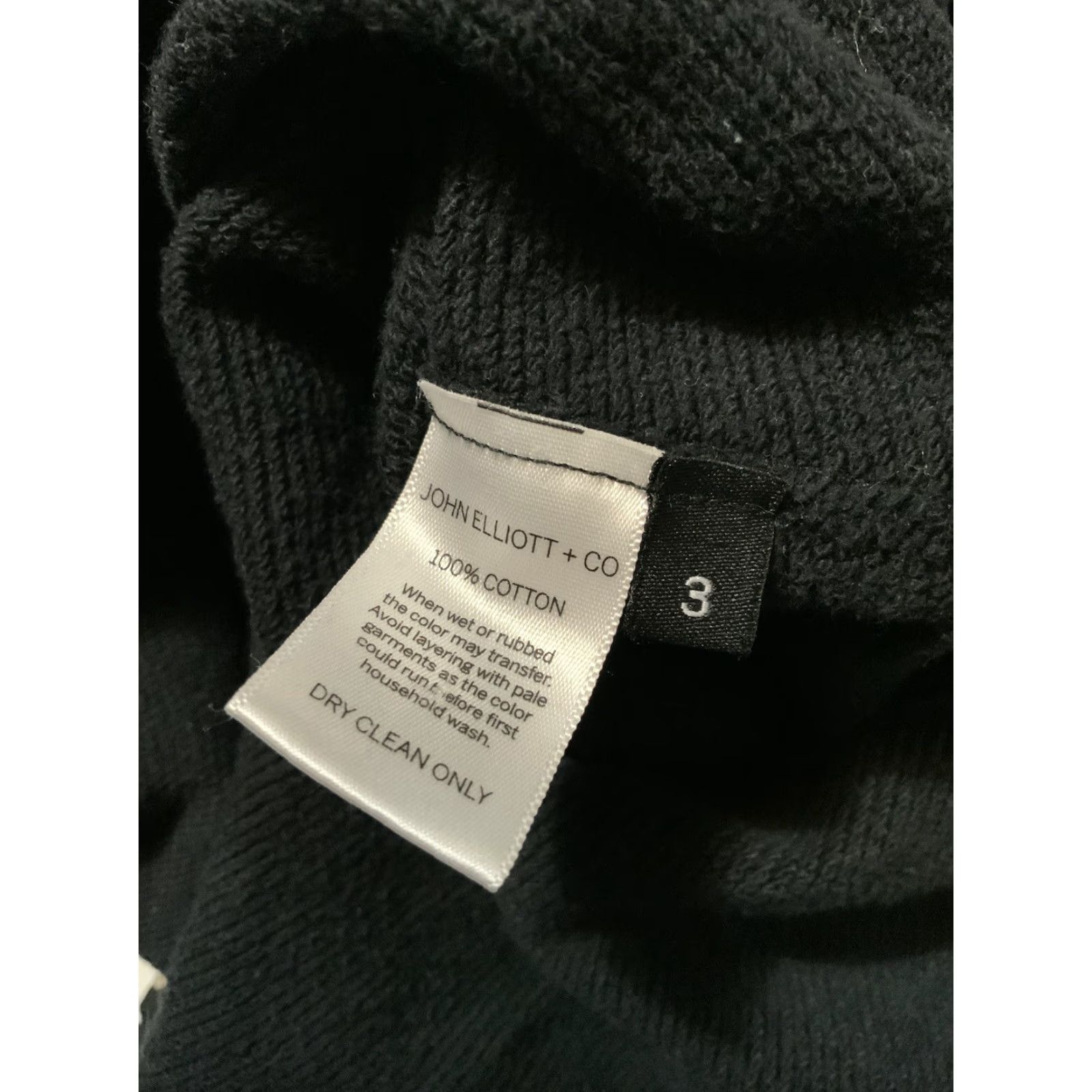 John Elliott John Elliott Black Slim Fit Terry Villain Side Zip Pullover Hoodie Sz. 3 Mens Size US S / EU 44-46 / 1 - 7 Thumbnail
