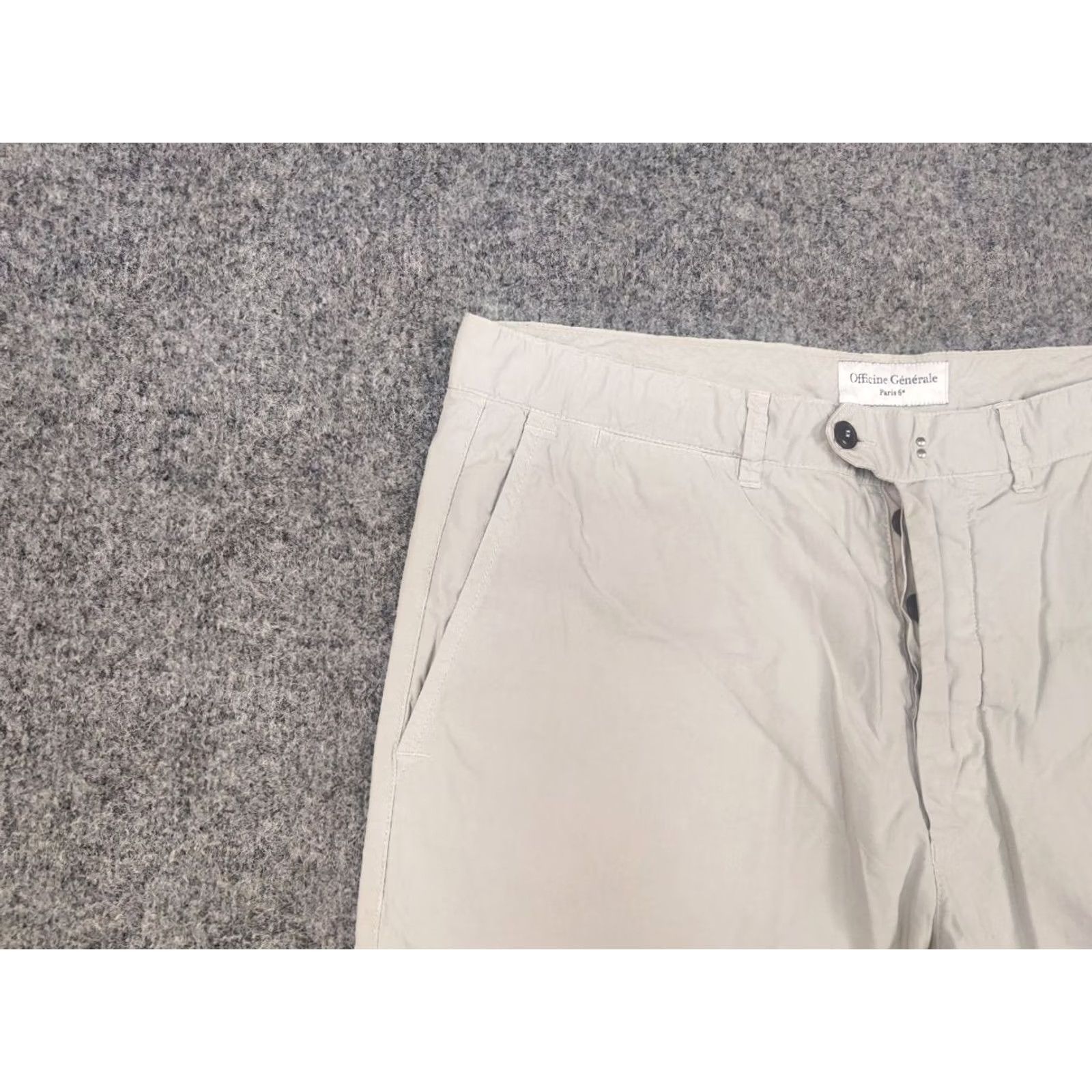 Vintage Officine Generale Bermuda Fisherman Design Button Cotton Shorts Size US 36 / EU 52 - 7 Thumbnail