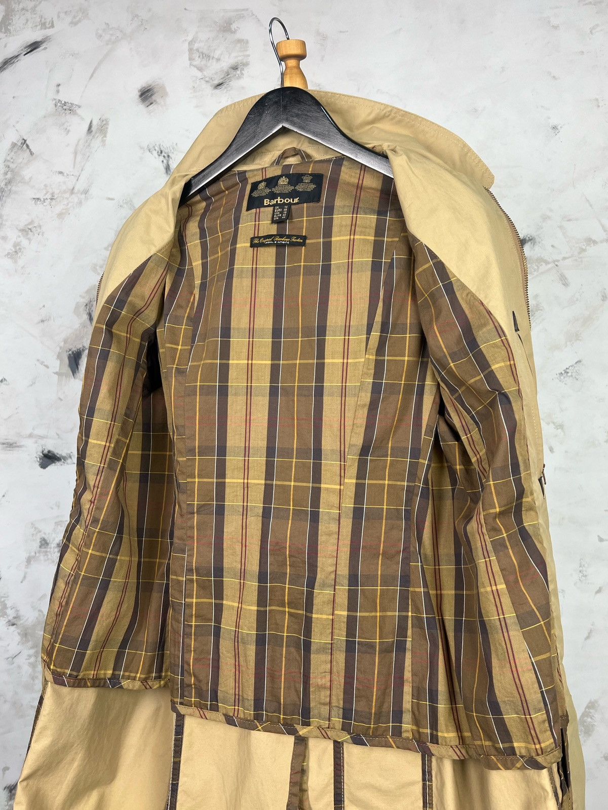 Barbour Barbour Gaberdine Belsay Trench Coat Size UK 14 USA 10 Size L / US 10 / IT 46 - 7 Thumbnail