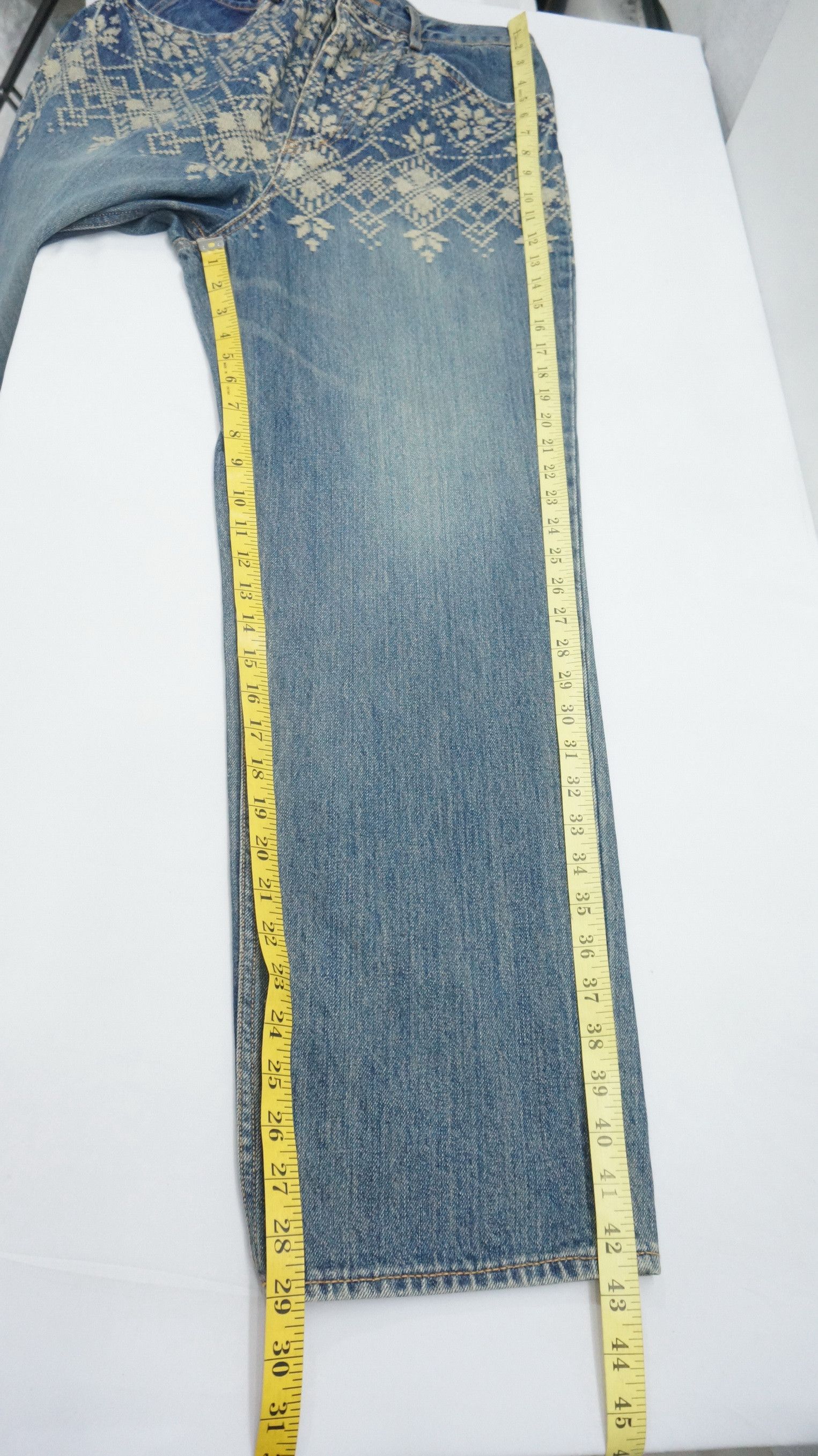 Iroquois Japan 🔴IROQUOIS Made in Japan 🎌 Native Vintage Buttonfly Jeans Size US 32 / EU 48 - 12 Thumbnail