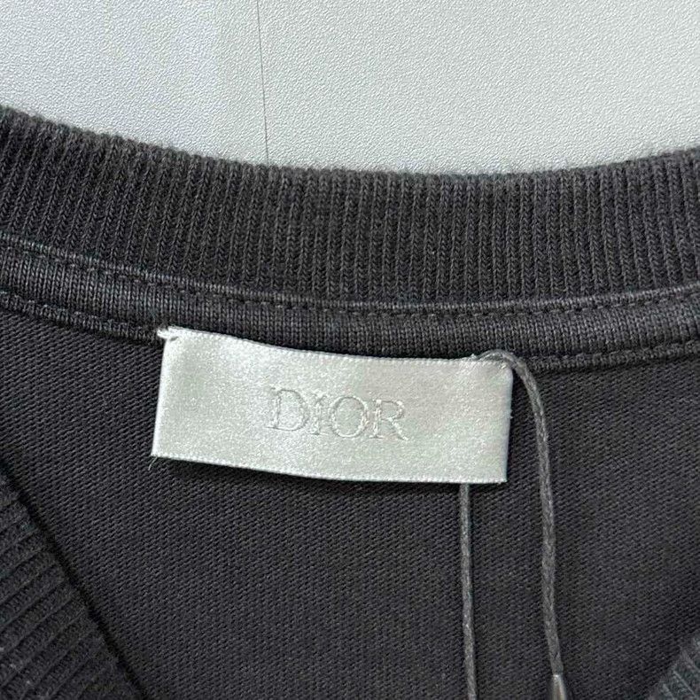 Dior Embroidered Black Short Sleeve Dior T-2505 Size US S / EU 44-46 / 1 - 4 Thumbnail
