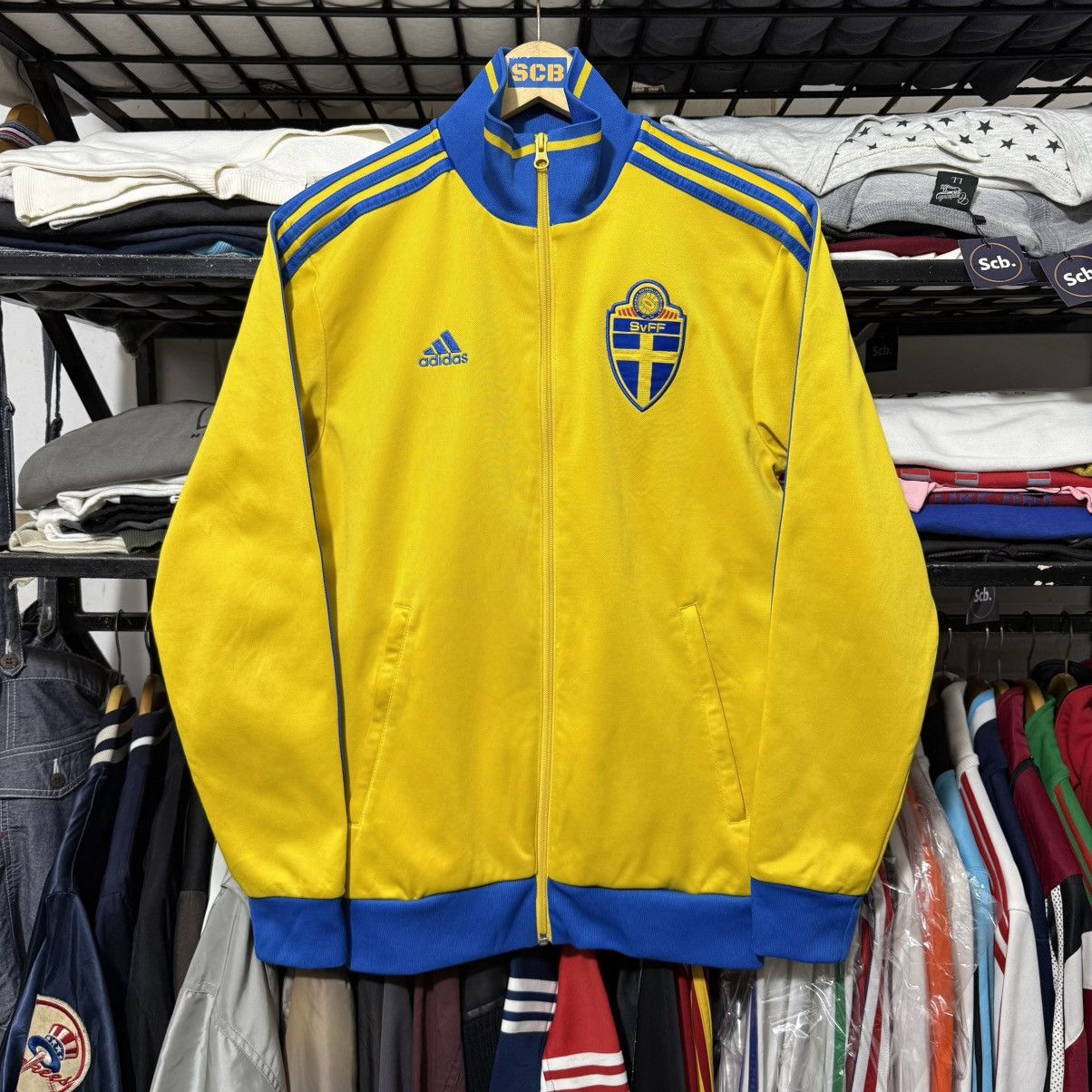 Adidas Adidas sverige sweden football soccer tracktop Size US S / EU 44-46 / 1 - 1 Thumbnail
