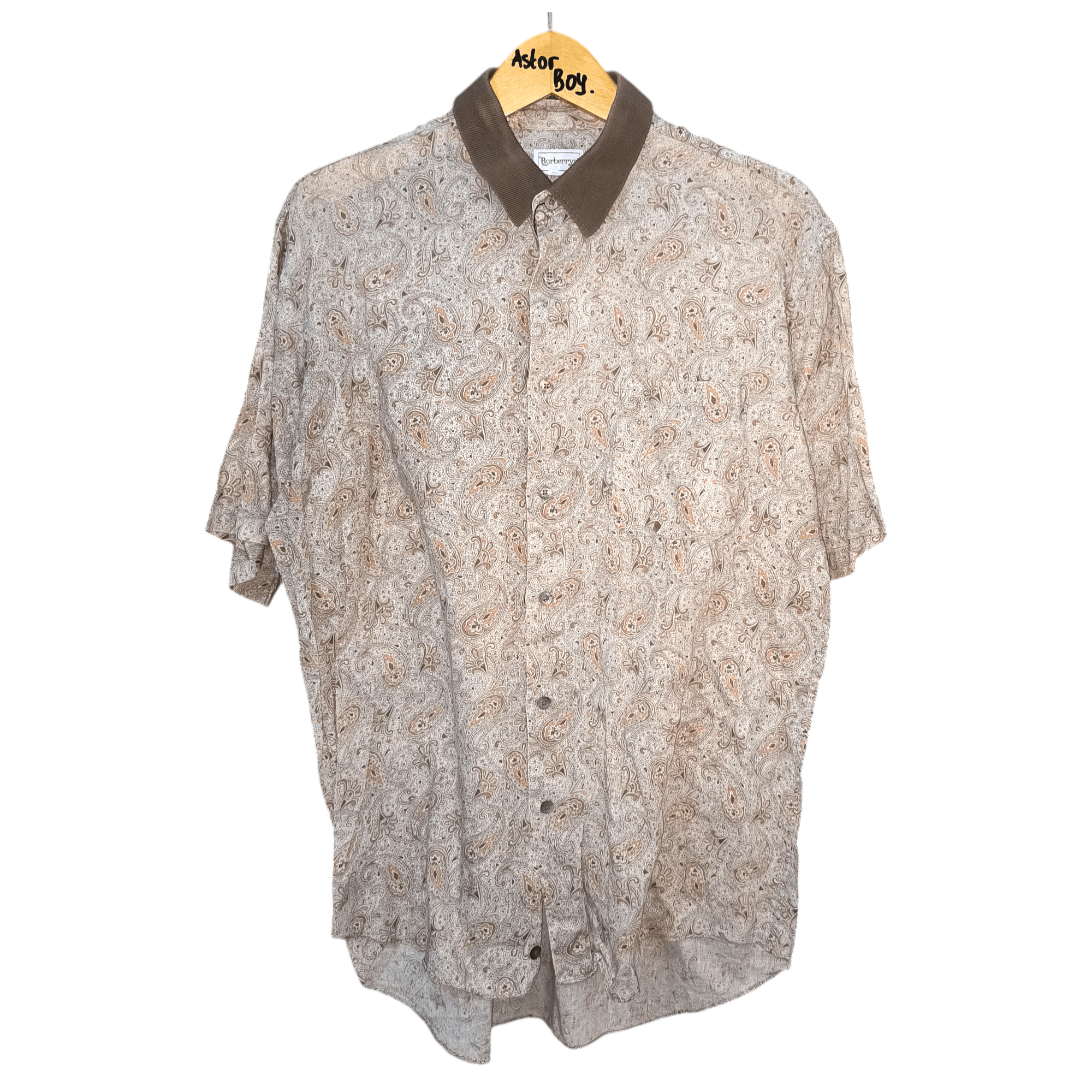 Burberry × Vintage Vintage Burberrys Paisley Bandana Shirts Size US L / EU 52-54 / 3 - 1 Thumbnail