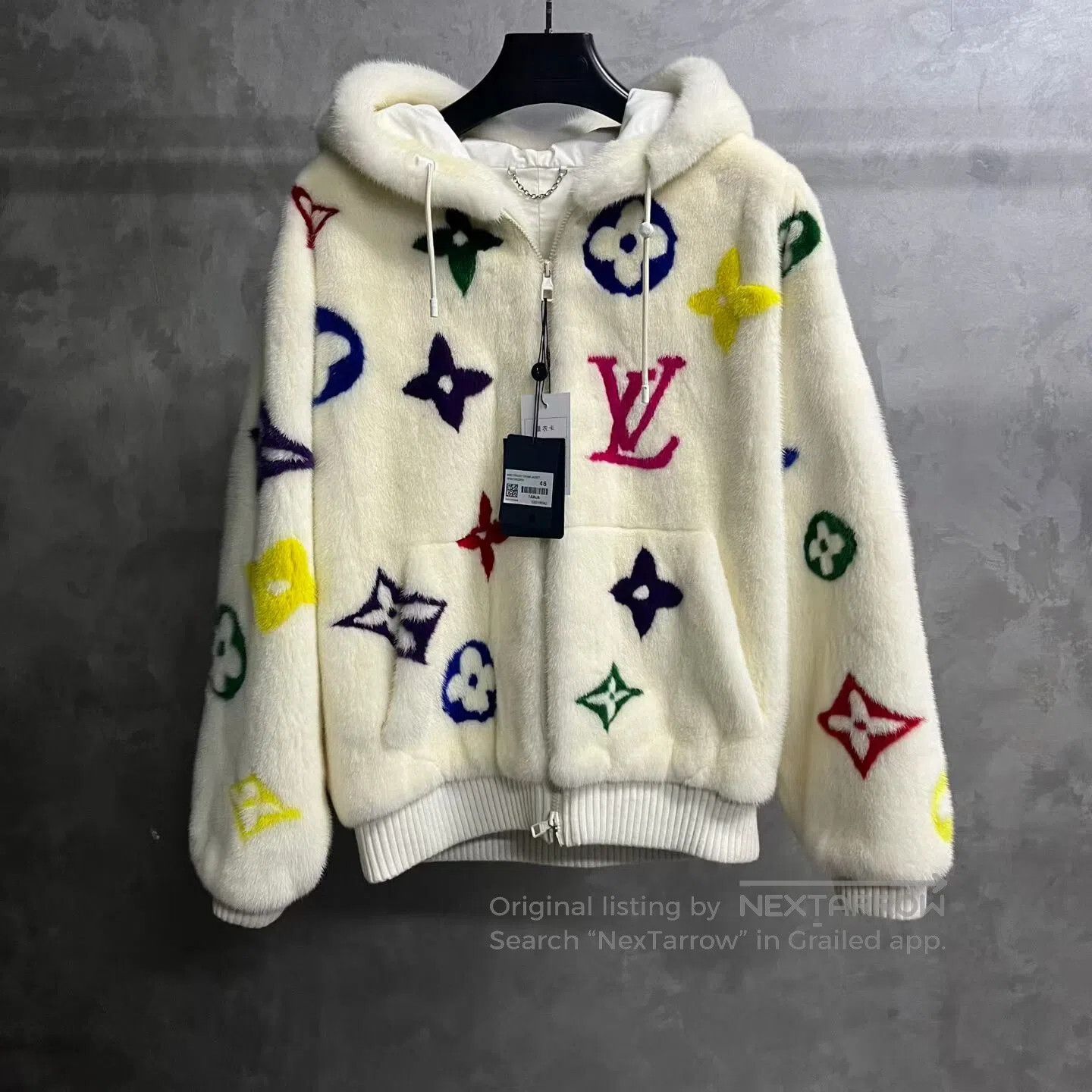 Louis Vuitton Louis Vuitton Old fox fur zipper hooded hoodie| Size US S / EU 44-46 / 1 - 1 Thumbnail