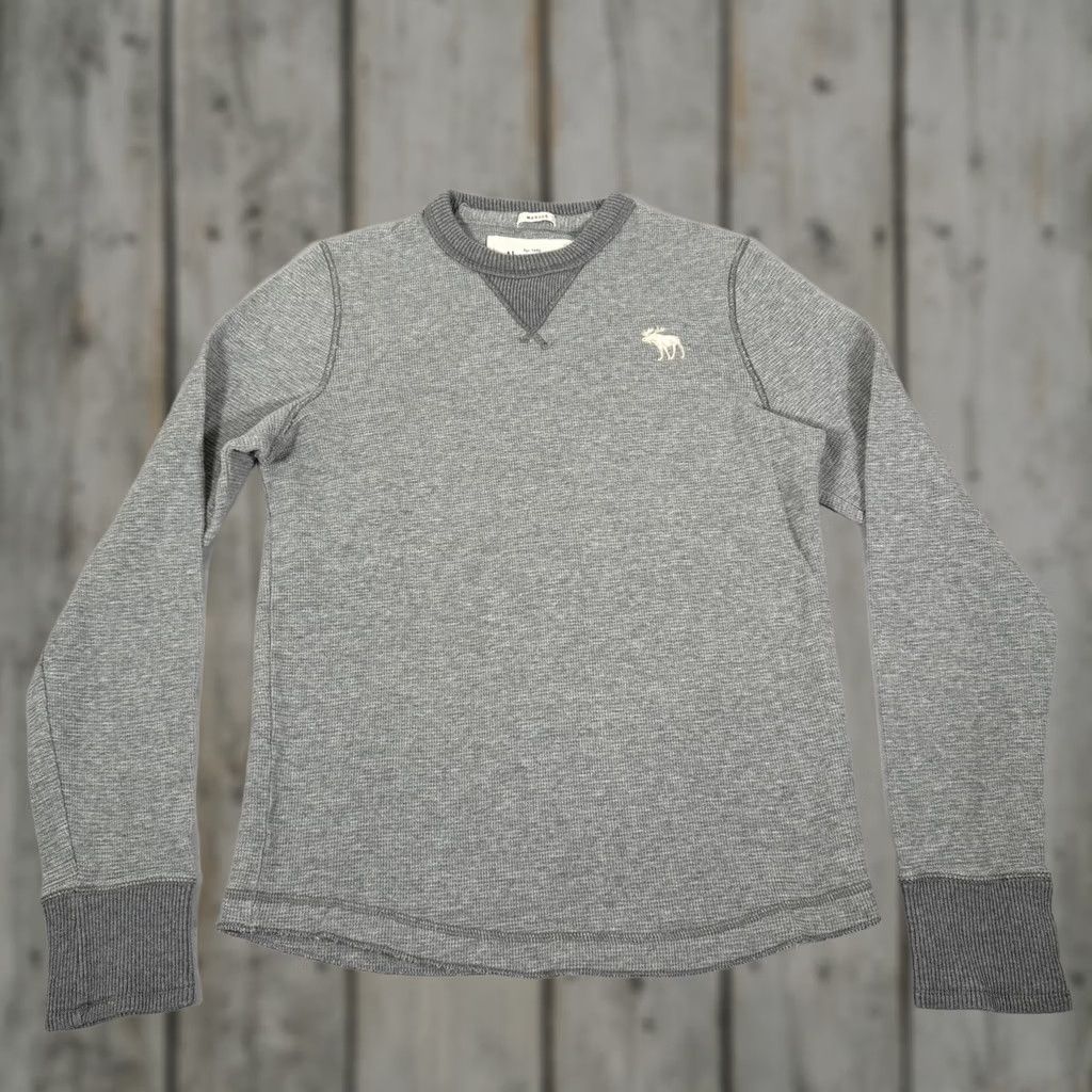 Abercrombie & Fitch Abercrombie & Fitch Shirt Mens M Gray Waffle Knit Thermal Crewneck Moose Y2K Vintage: No? No, Vintage: No Size US M / EU 48-50 / 2 - 1 Thumbnail
