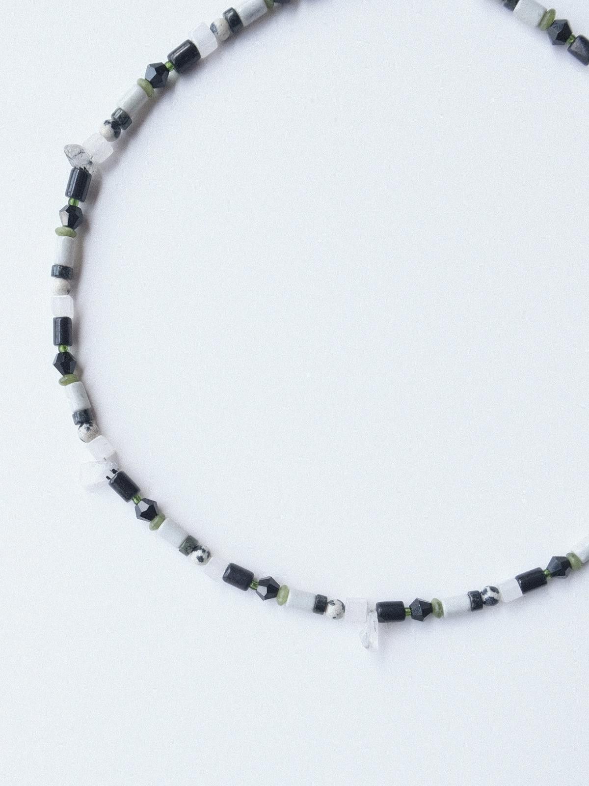 Handmade Jade Quartz Natural Stone Handmade Beaded Necklace 16.1in Size ONE SIZE - 6 Thumbnail