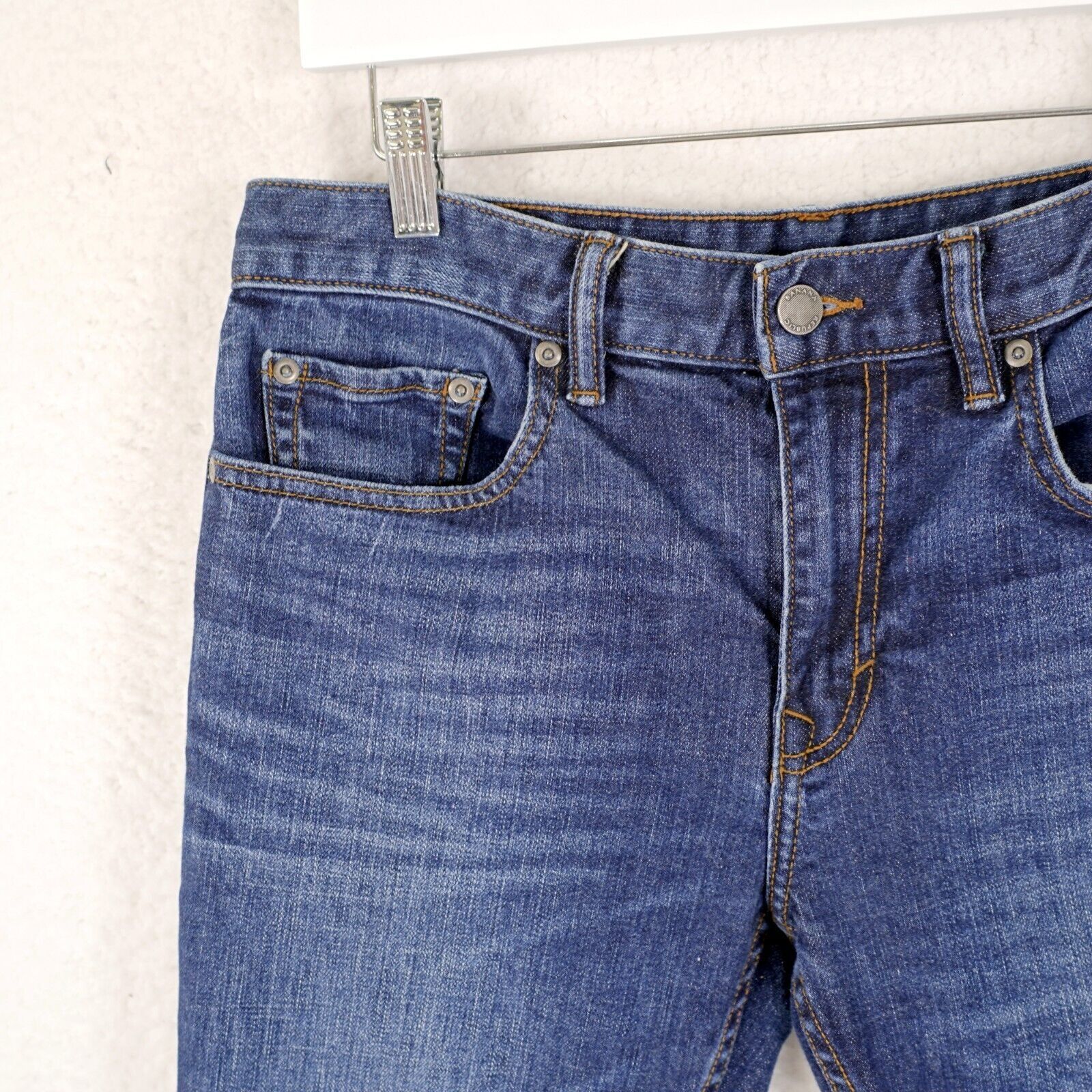 Banana Republic Banana Republic Slim Stone Wash Whisker Blue Denim Jeans Low Size US 32 / EU 48 - 3 Thumbnail