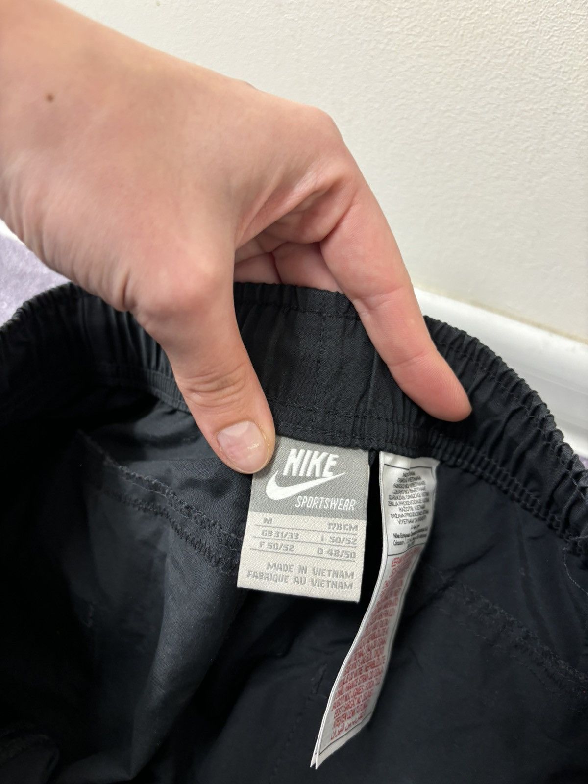 Nike Vintage Nike Air Y2K 0.0.9 Rare Tech Black Baggy Track Pants Size US 32 / EU 48 - 16 Thumbnail