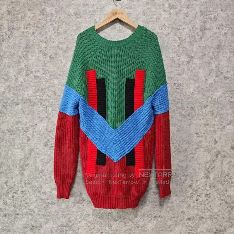 Givenchy Givenchy Colorful Knit Sweater in Red Green Blue . Size XS / US 0-2 / IT 36-38 - 2 Thumbnail
