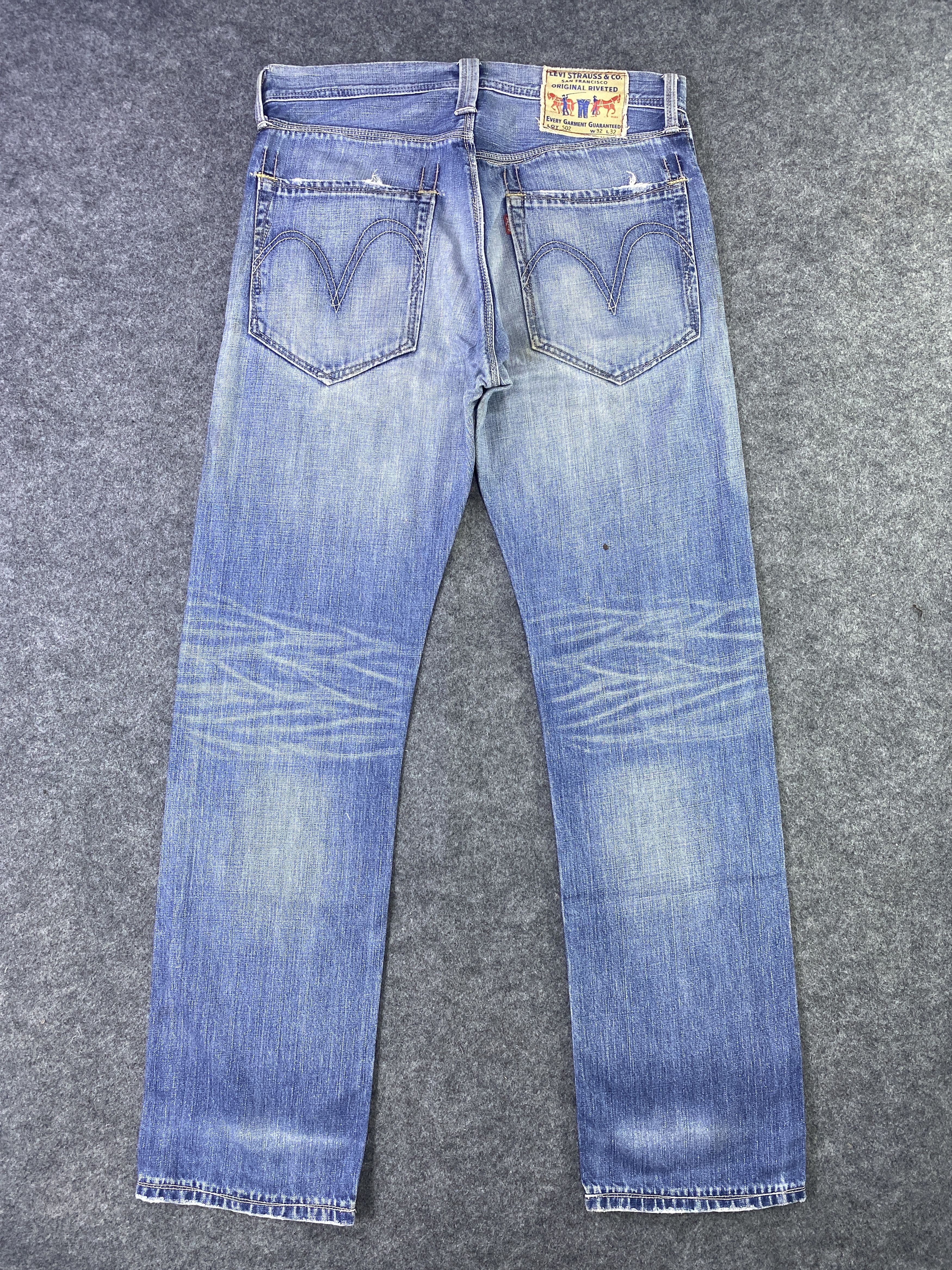 Levi's Vintage Levi's 502 Distresses Blue Wash Jeans - J882 Size US 32 / EU 48 - 3 Thumbnail