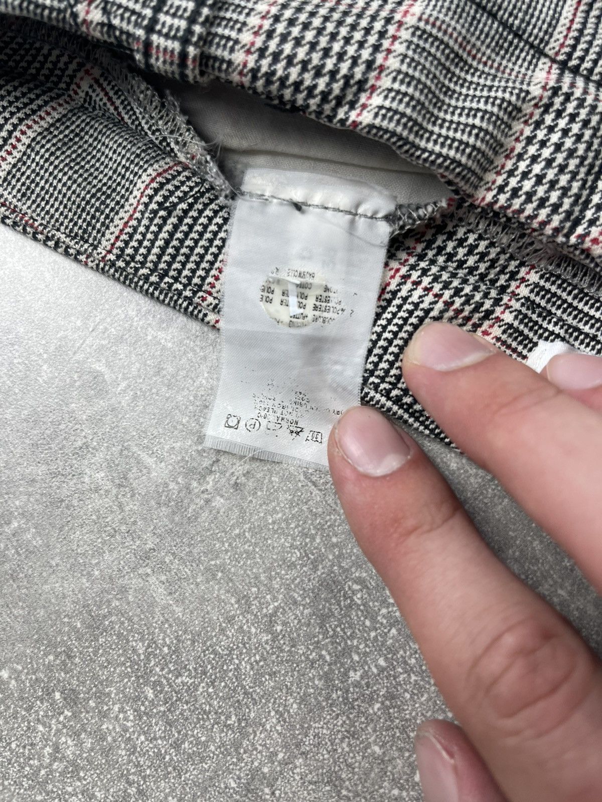 Moschino × Vintage Moschino Vintage Rare Archive Flared Checkered Pants Size 34" / US 12 / IT 48 - 15 Thumbnail