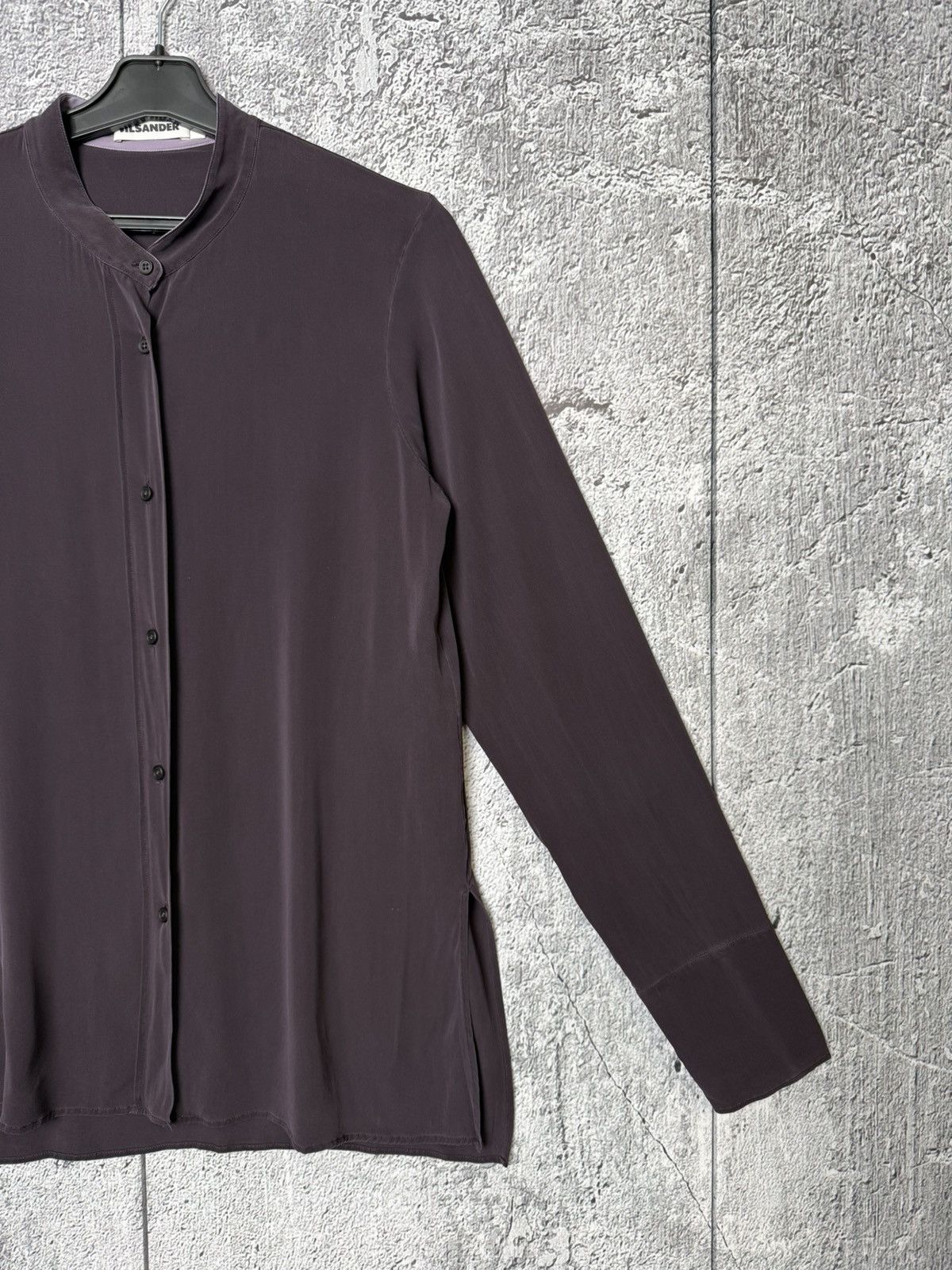 Jil Sander Jil Sander Silk Mandarin Collar Long Sleeve Button up Shirt Size XS / US 0-2 / IT 36-38 - 3 Thumbnail