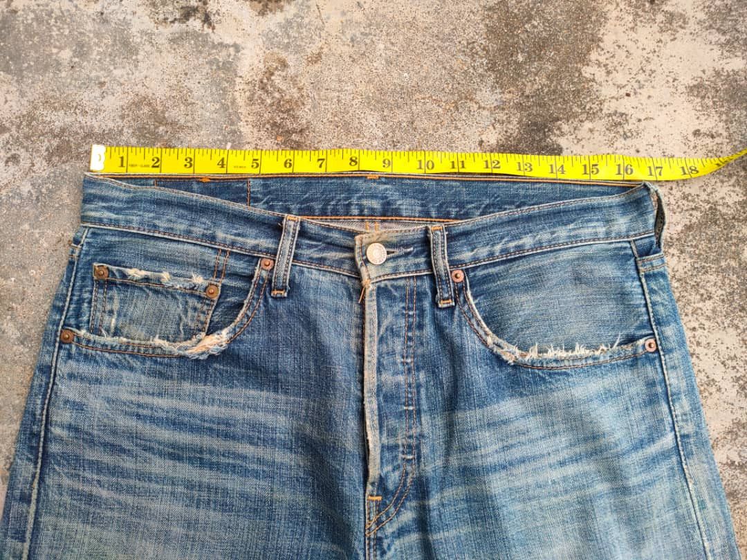 Levi's vintage Levi's 501 faded jeans denim pants Size US 33 - 9 Thumbnail