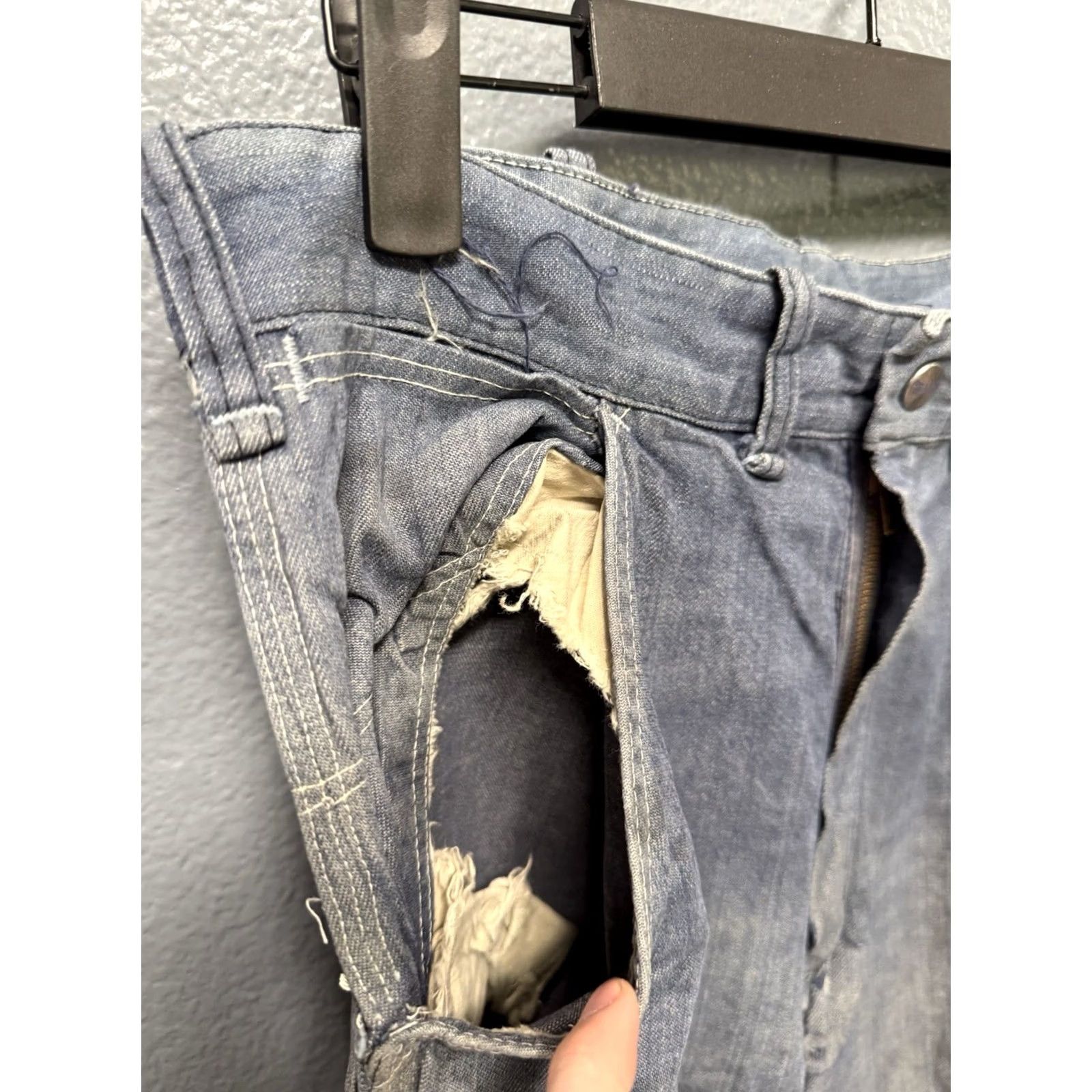 Sears VINTAGE Sears Sanforized Blue Cotton Men’s Carpenter Pants Sz 30 Size US 30 / EU 46 - 7 Thumbnail