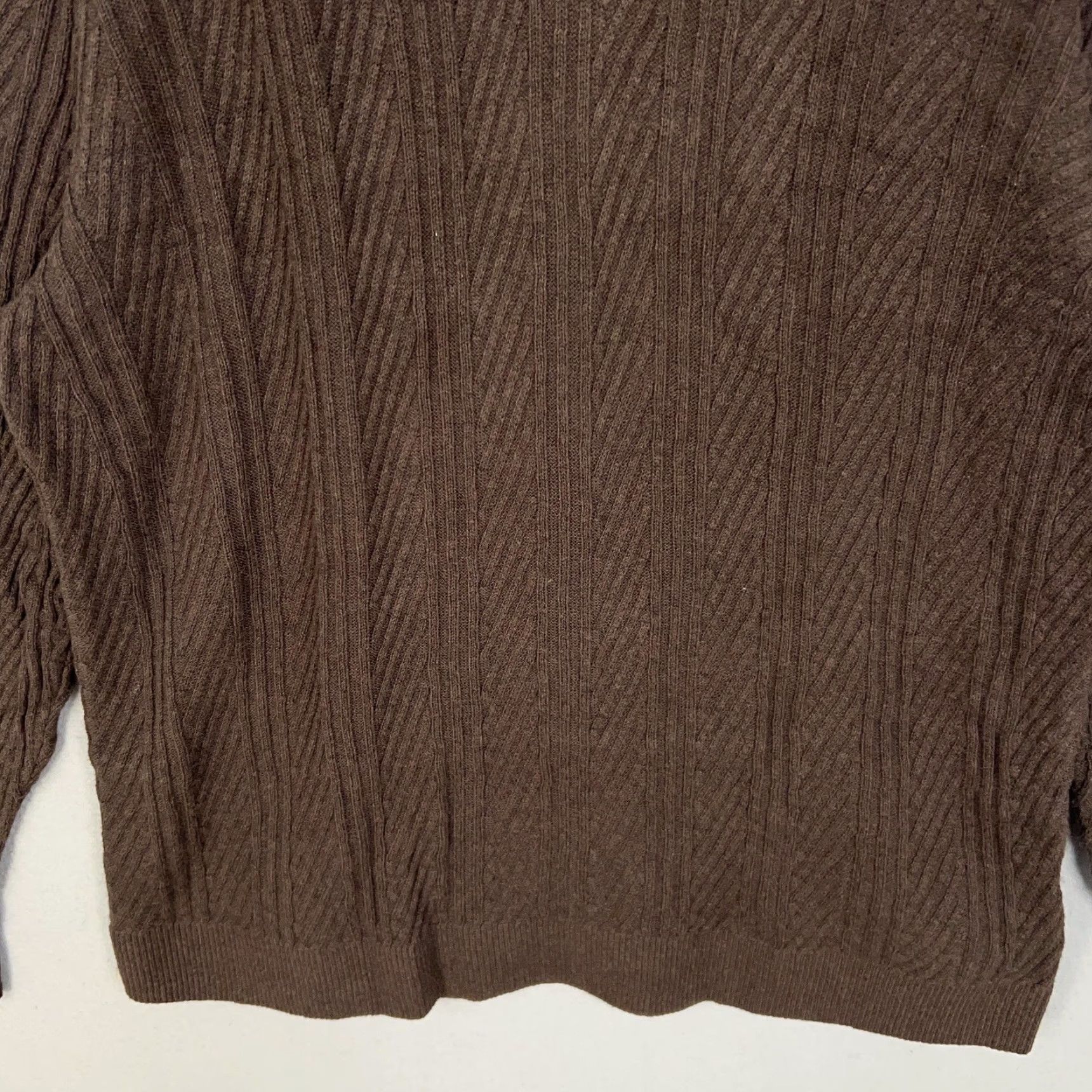 Abercrombie & Fitch Abercrombie & Fitch Sweater Mens XXL Tall Brown Polo Collared Knit Polo Collar Pullover Button Knit Casual Preppy Mens Size US XXL / EU 58 / 5 - 3 Thumbnail