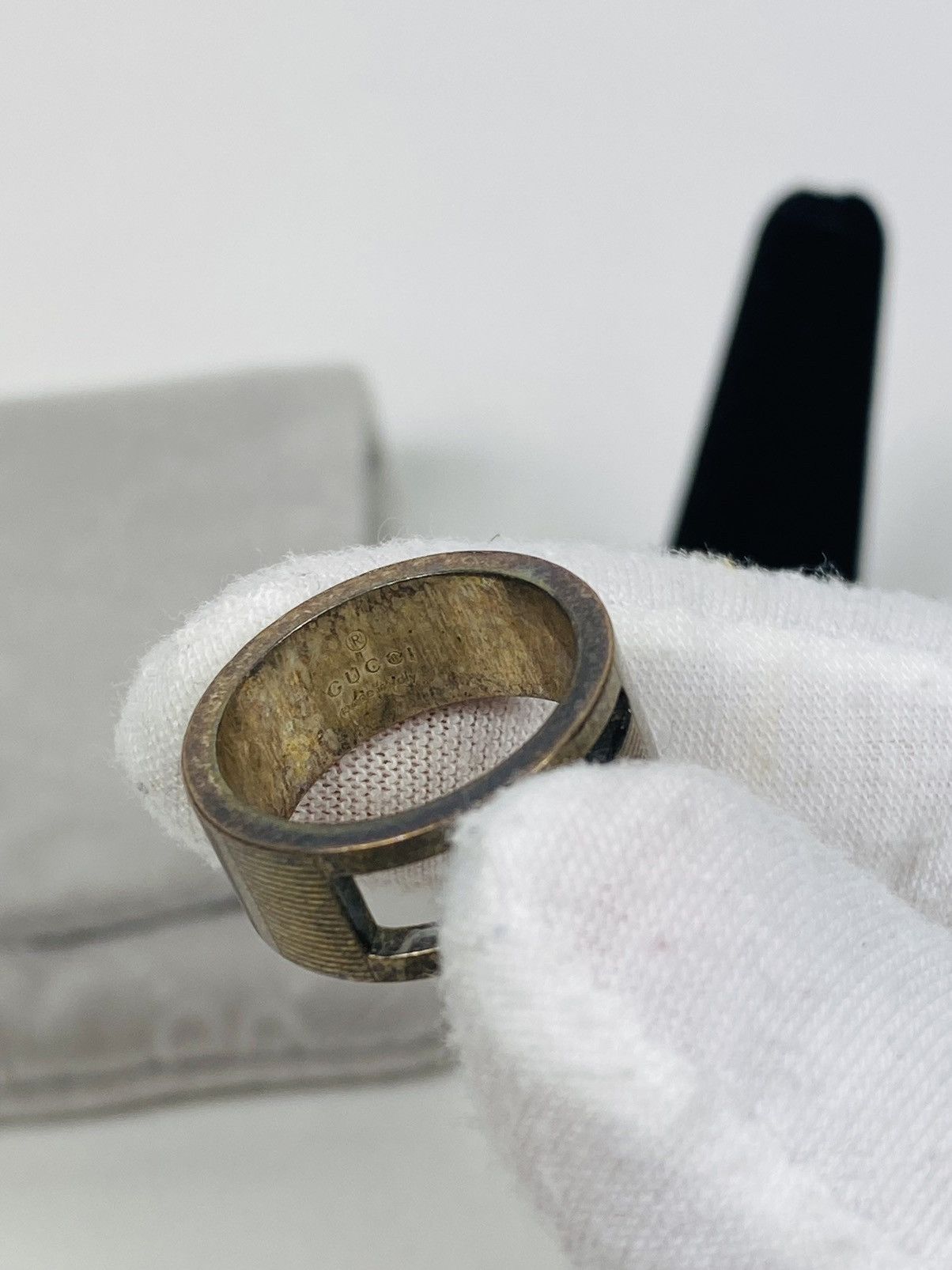 Gucci Gucci .925 Silver G Ring Size IT 13 Size ONE SIZE - 2 Thumbnail
