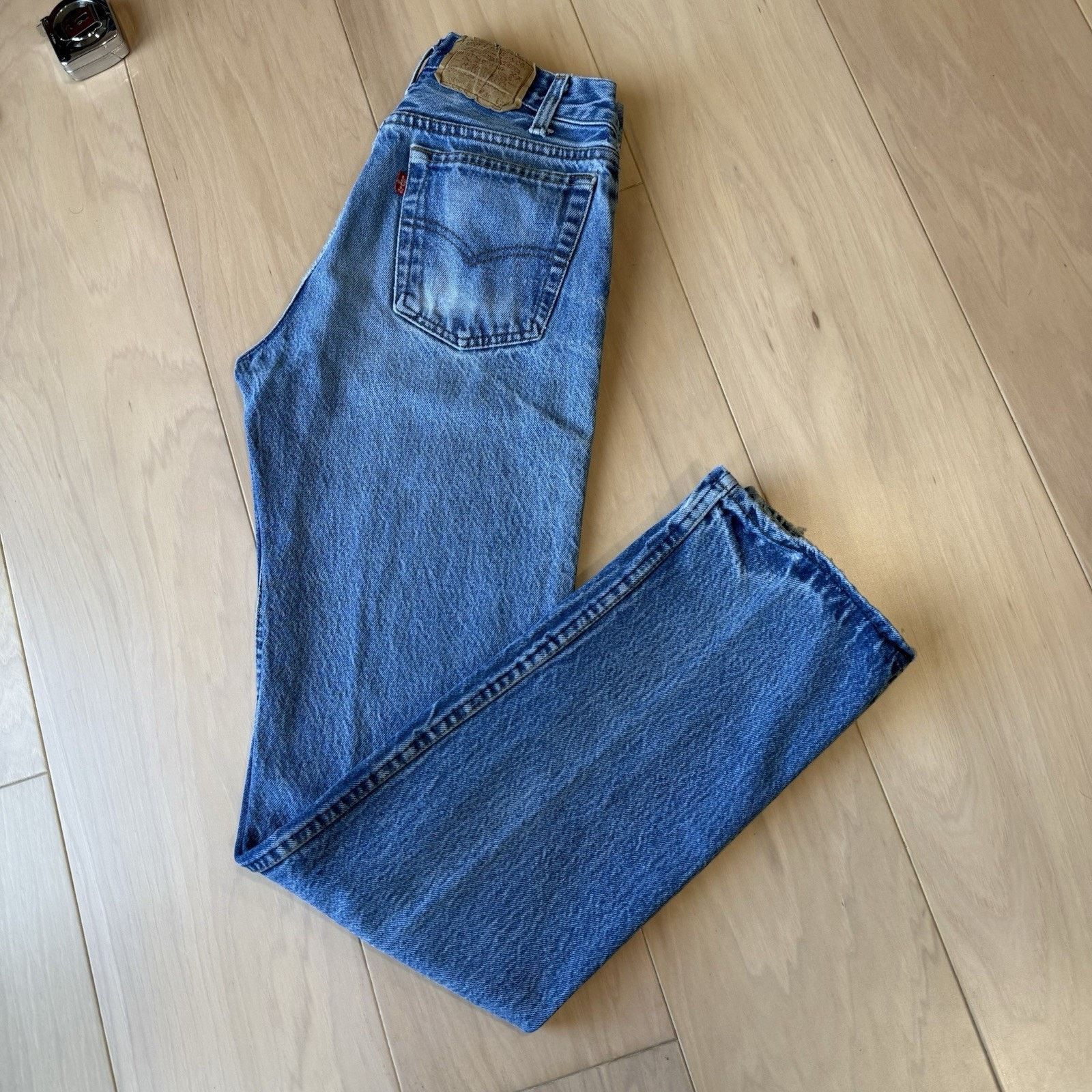 Levi's × Vintage Vintage Levis 701 Jeans 27 Blue 80s Denim Made in USA Size US 27 - 11 Thumbnail