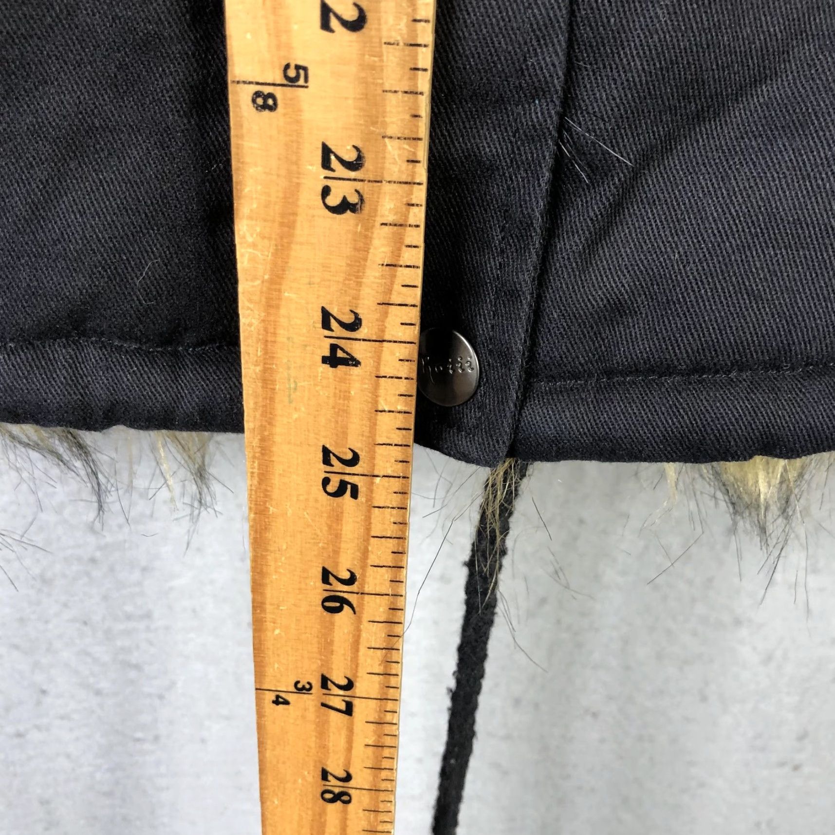 Vintage VINTAGE Roiii Jacket Womens Medium Black Faux Fur Hood Cuffs Lined Parka Penny Lane Y2K Size M / US 6-8 / IT 42-44 - 5 Thumbnail