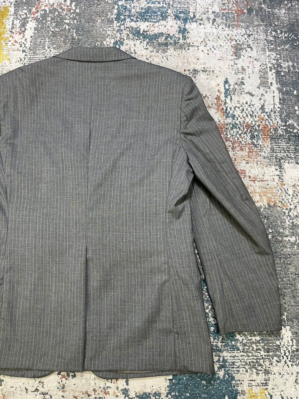 Yves Saint Laurent Yvest Saint Laurent Pinstripes Grey Blazer Size US S / EU 44-46 / 1 - 7 Thumbnail