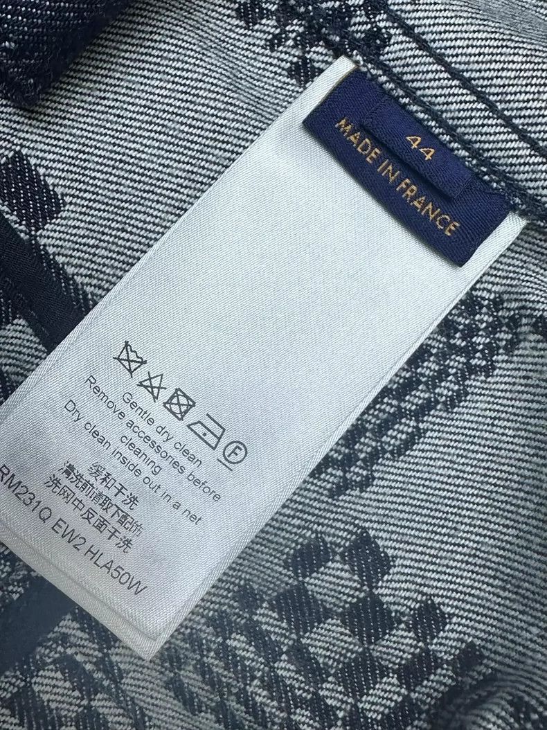 Louis Vuitton Louis Vuitton Louis Vuitton Black Checkered Denim Jacket-2 Size US L / EU 52-54 / 3 - 9 Thumbnail