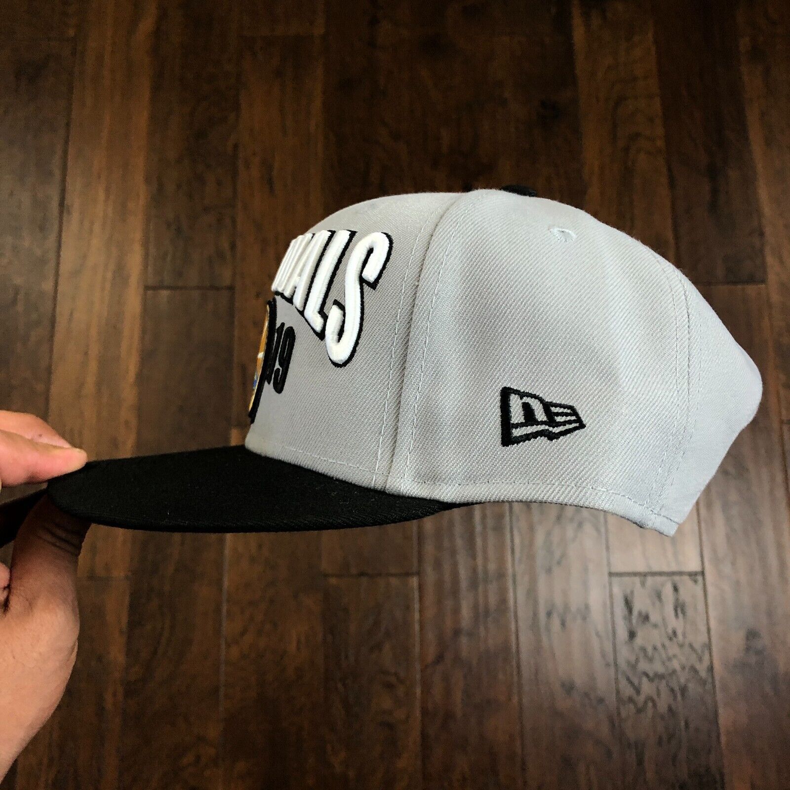 NBA GOLDEN STATE WARRIORS 2019 NBA FINALS GRAY SNAPBACK HAT Size ONE SIZE - 3 Thumbnail