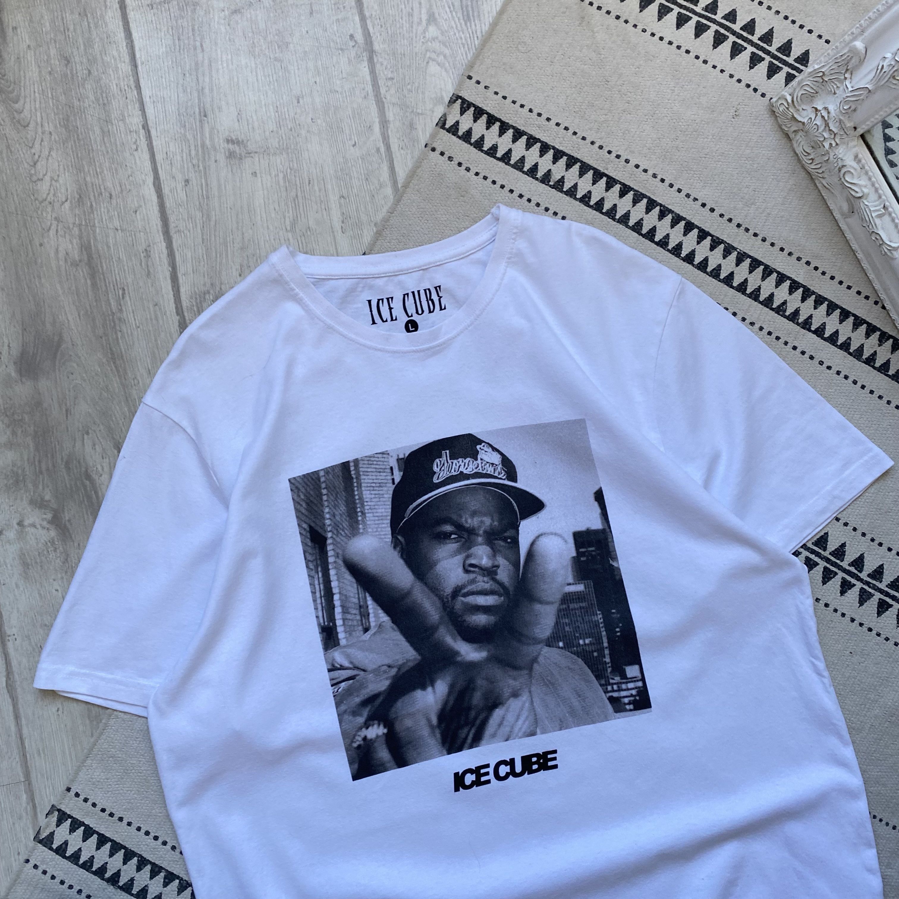 Rap Tees 🎙️Vintage ICE CUBE Rap tee band T-shirt Boyz N The Hood Size US L / EU 52-54 / 3 - 2 Thumbnail