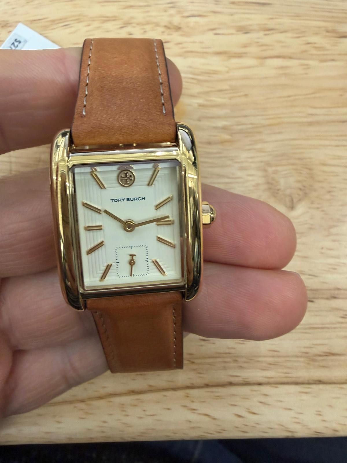 Other Tory Burch Eleanor Womens Gold Watch, White DialDoubleTClasp Size ONE SIZE - 8 Thumbnail