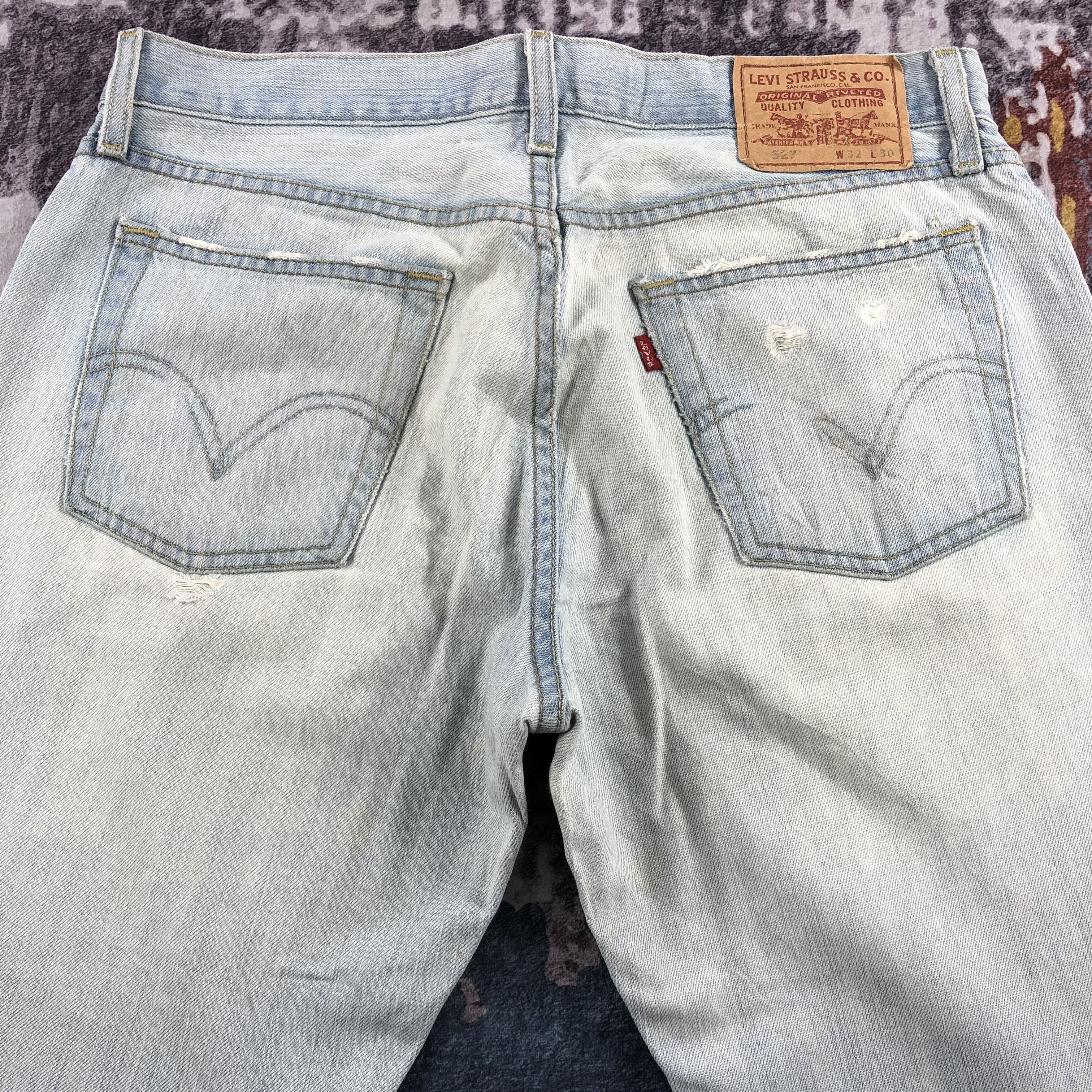 Levi's Vintage Light Wash Levis 527 Flare Jeans-JM2612 Size US 34 / EU 50 - 5 Thumbnail