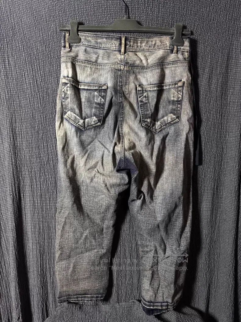 Rick Owens Rick Owens Washed Mud Dyed Faded Nine-inch Ribbon Denim Pa Size US 31 - 2 Thumbnail