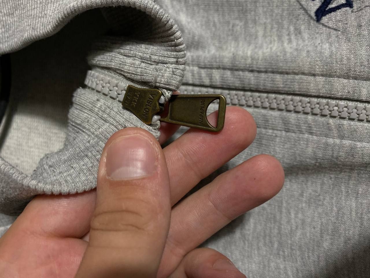 Napapijri × Vintage Napapijri Vintage Y2K Sweatshirt Zip Patch Rare Hype Size US L / EU 52-54 / 3 - 15 Thumbnail