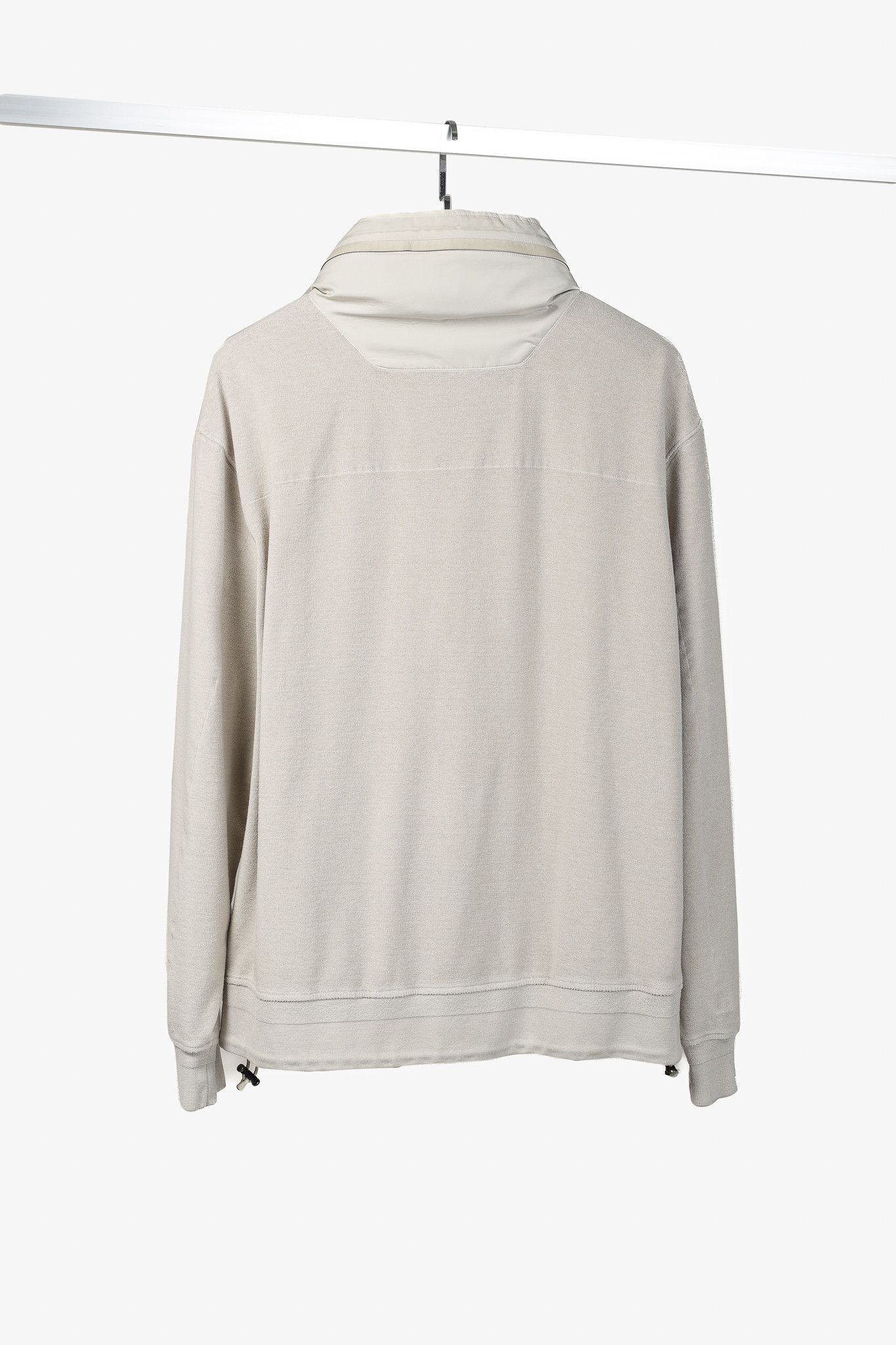 Ermenegildo Zegna Ermenegildo Zegna Cotton Concealed Hood Sweatshirt Size US L / EU 52-54 / 3 - 2 Thumbnail