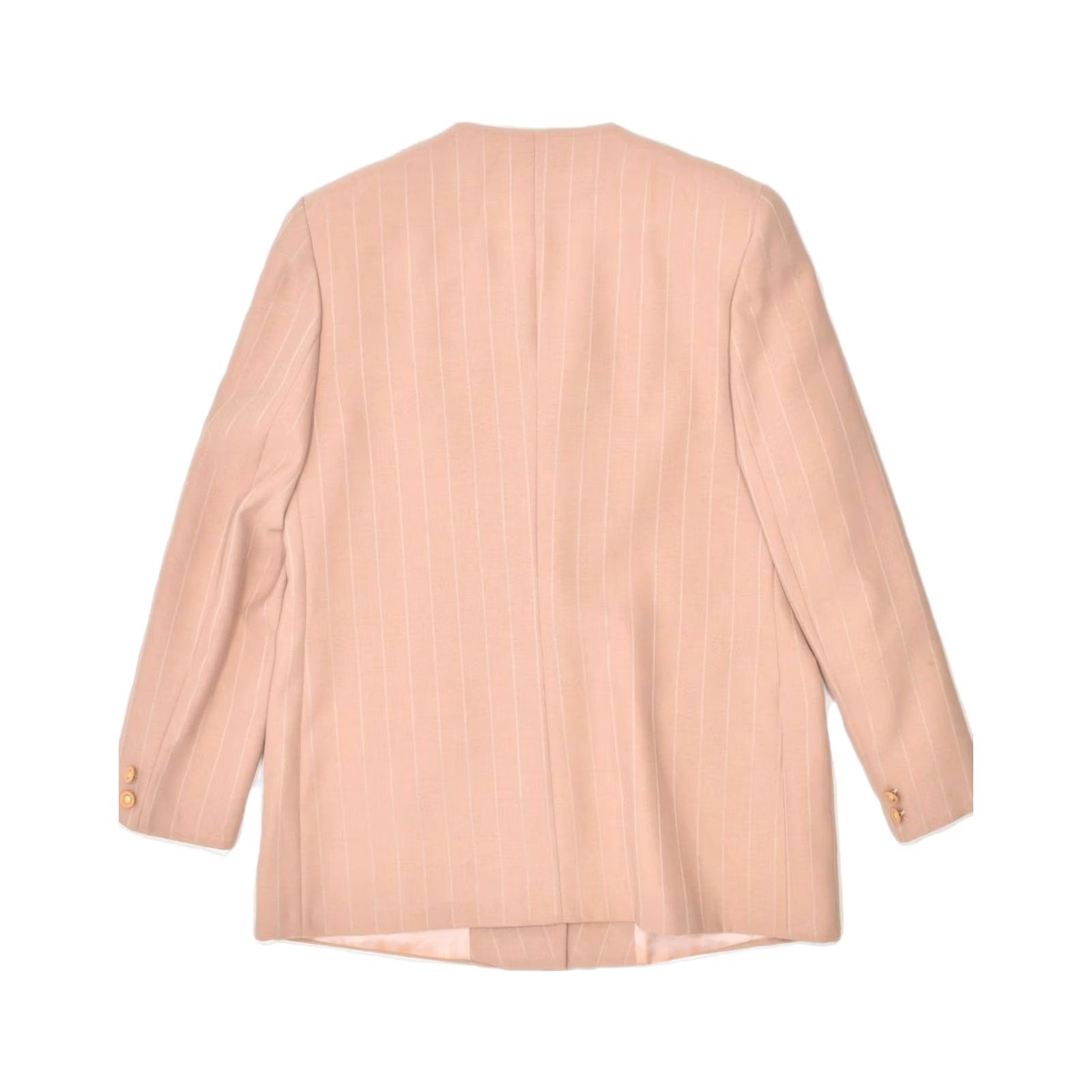Vintage VINTAGE Womens Blazer Jacket XL Pink Pinstripe Polyester 4 Button IT 48 Size XL / US 12-14 / IT 48-50 - 2 Thumbnail