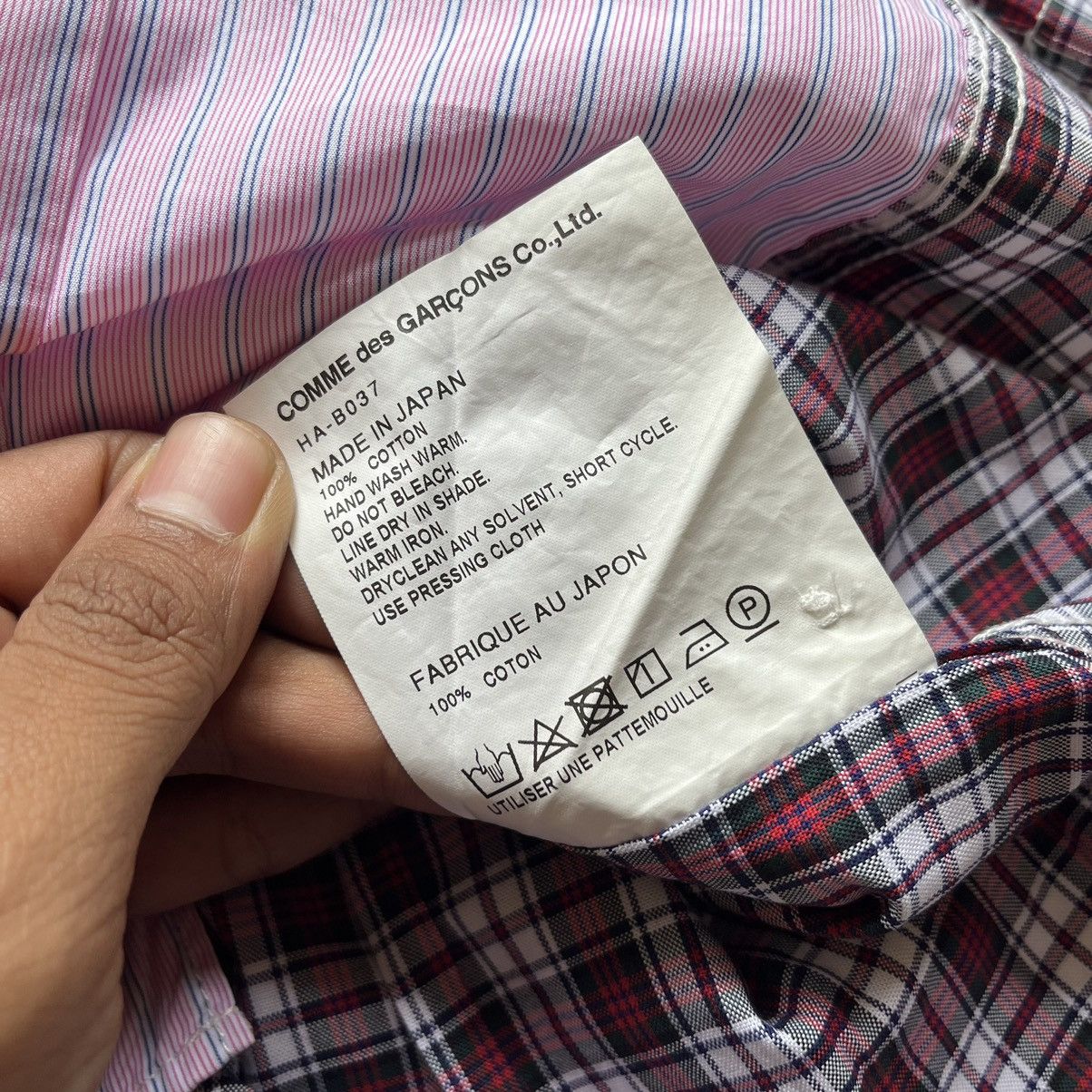 Comme des Garcons × Comme des Garcons Homme × Comme des Garcons Homme Deux SS18 Comme des Garcons Homme Reworked Plaid Hybird Shirt Size US S / EU 44-46 / 1 - 9 Thumbnail