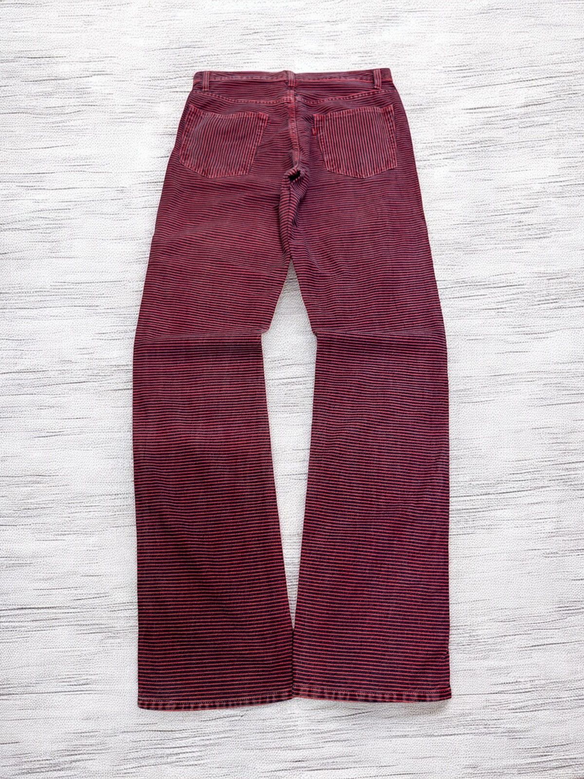 Johnbull John Bull Red Striped Pants Vintage Japanese Straight Fit Size US 30 / EU 46 - 2 Thumbnail