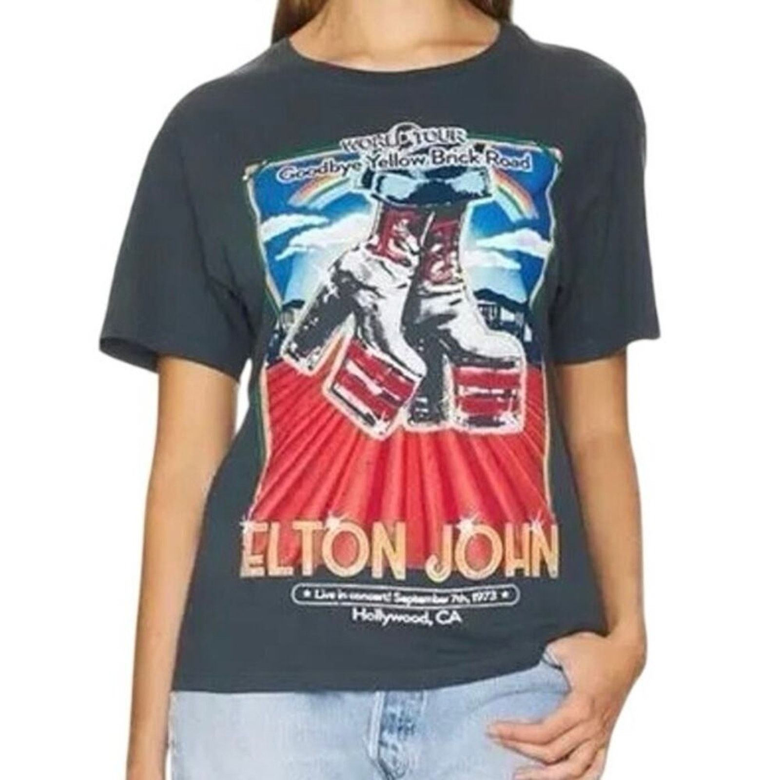 Daydreamer DAYDREAMER Elton John Hollywood Boots Boyfriend Tee Size S Size S / US 4 / IT 40 - 7 Thumbnail