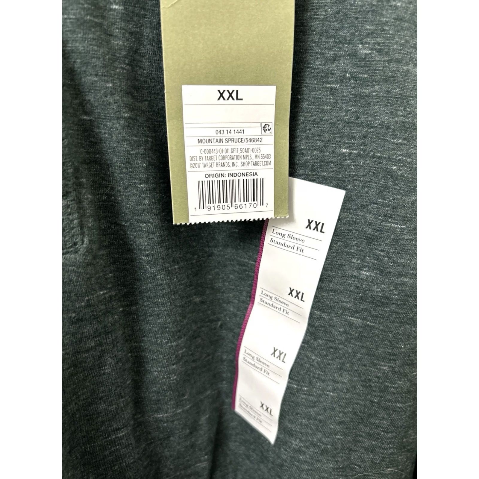 Vintage Goodfellow & Co Henley Shirt Mens XXL Mountain Spruce Green Long Sleeve NWT Size US XXL / EU 58 / 5 - 5 Thumbnail