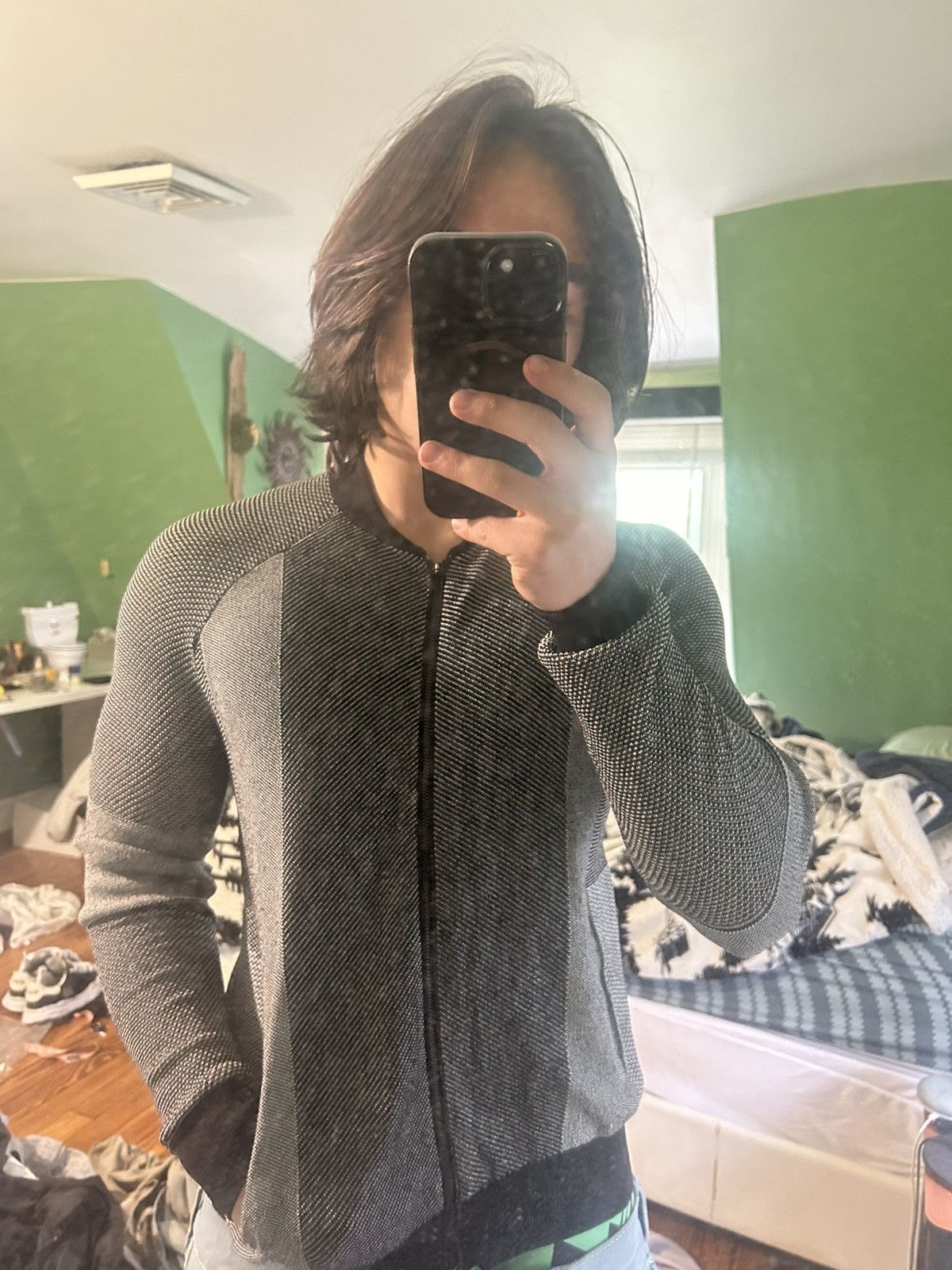 MM6 Silver and black MM6 mesh sweater Size US S / EU 44-46 / 1 - 4 Thumbnail