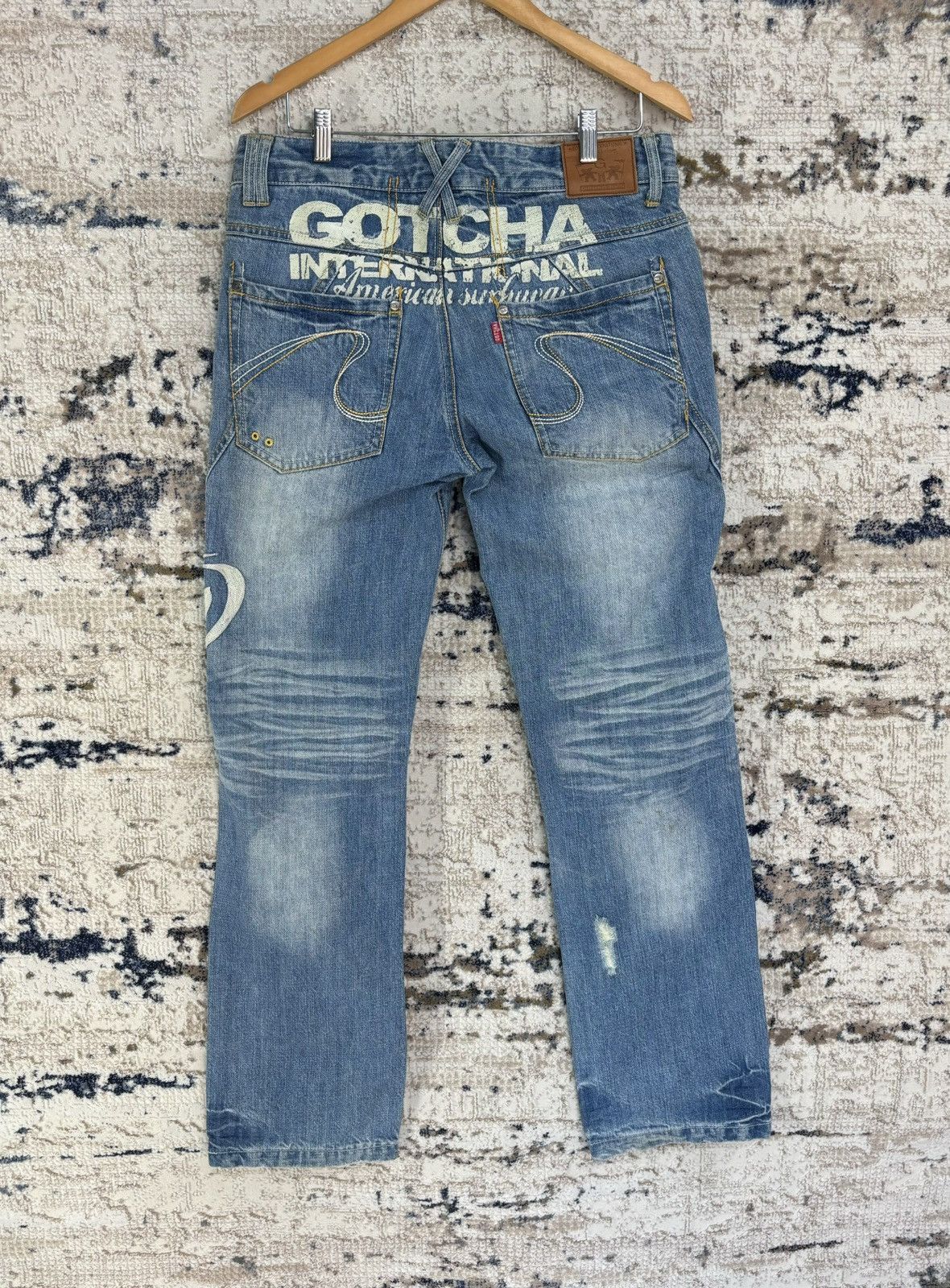 Gotcha × Vintage Vintage Gotcha Surf Embroidered Denim Jeans Size US 32 / EU 48 - 11 Thumbnail