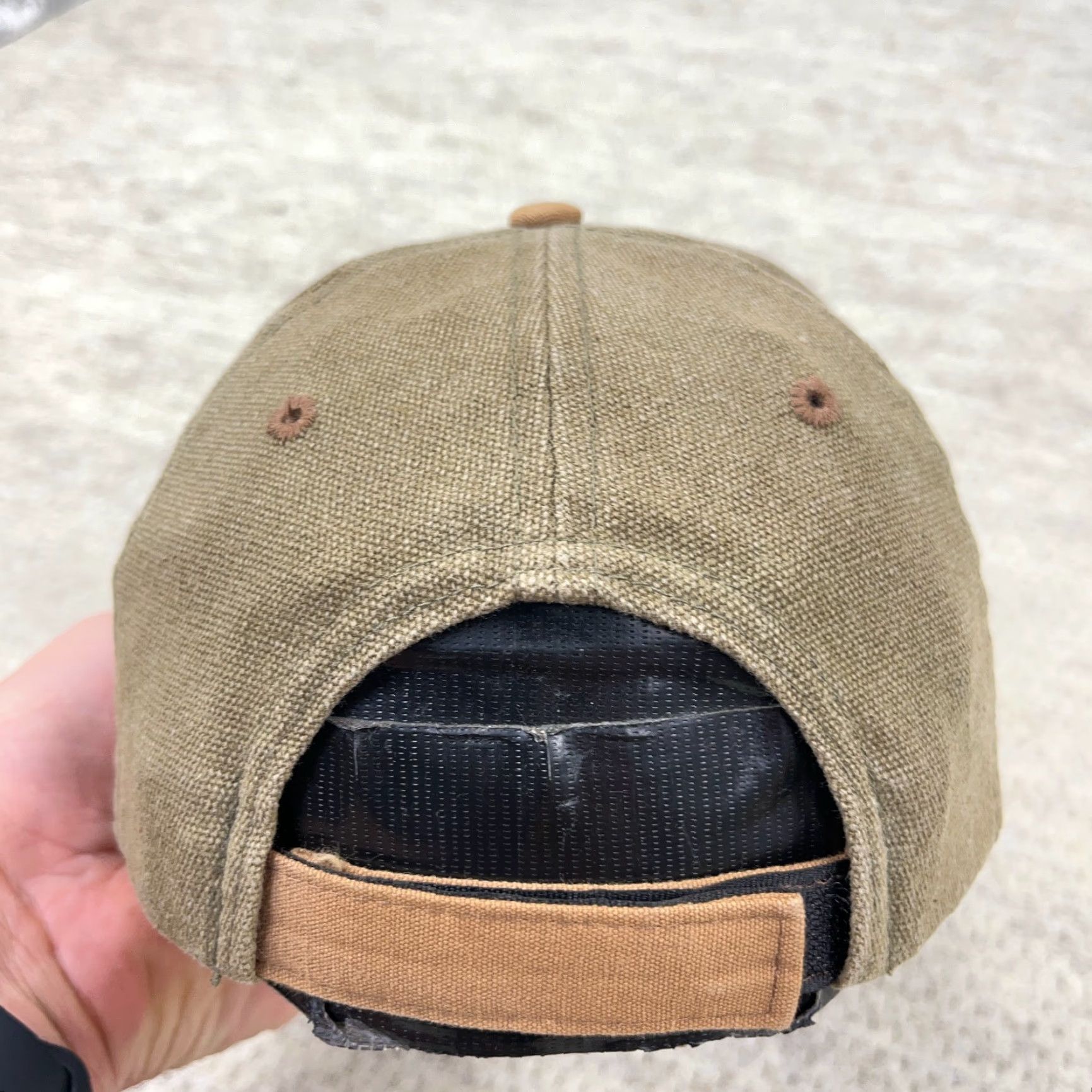 Disney VINTAGE Disney Hat Cap Strap Back Olive Green Canvas Disneyland Resort Y2K Dad Size ONE SIZE - 6 Thumbnail