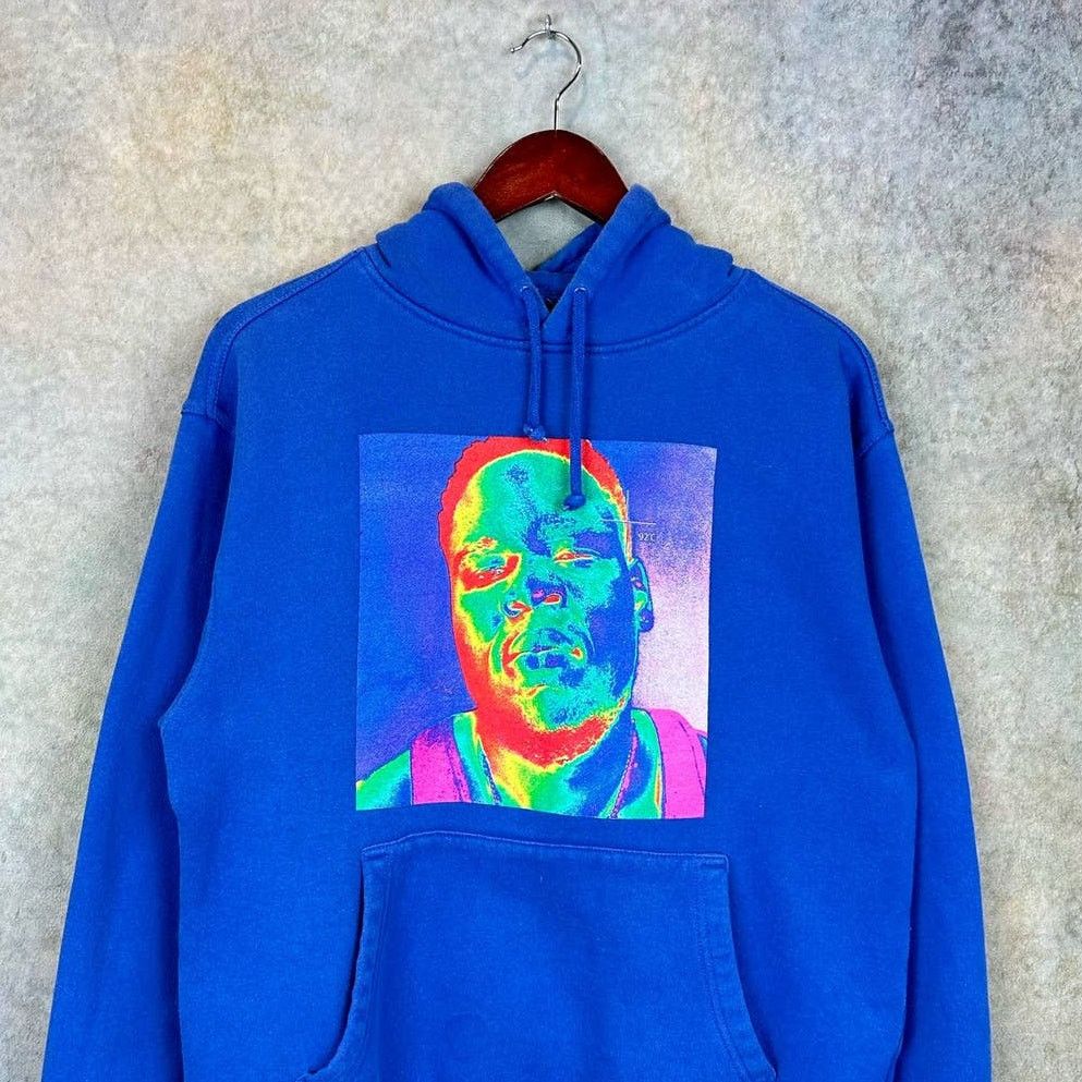 Rap Tees × Vintage Brochkampton Iridescence Blue Hoodie Sz M Rap Sweatshirt Size US M / EU 48-50 / 2 - 2 Thumbnail