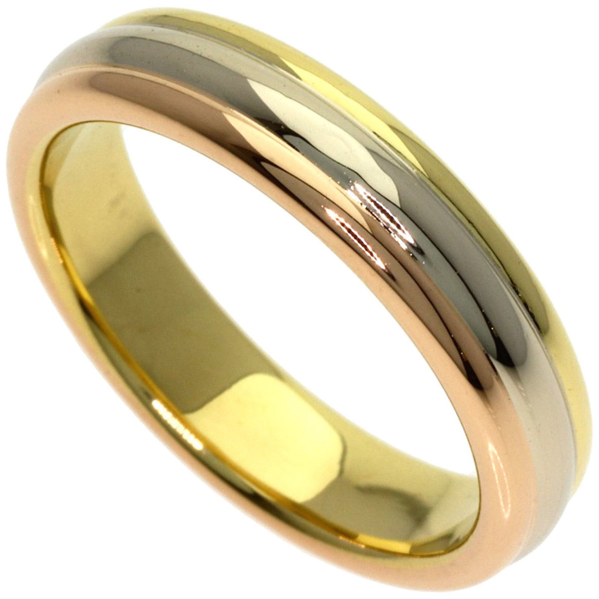Cartier Cartier Three-Color #57 Ring - 18K Yellow Gold/18K Pink White Gold Women's Size ONE SIZE - 1 Thumbnail