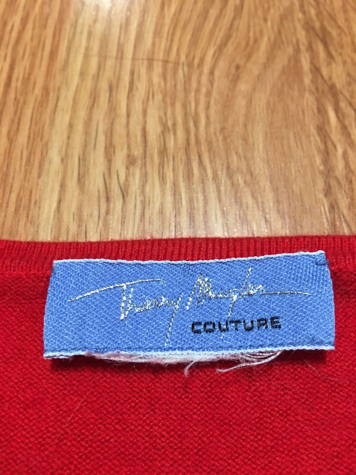 Thierry Mugler Thierry Mugler Couture Red Jumper Sweater Size S Size S / US 4 / IT 40 - 7 Thumbnail