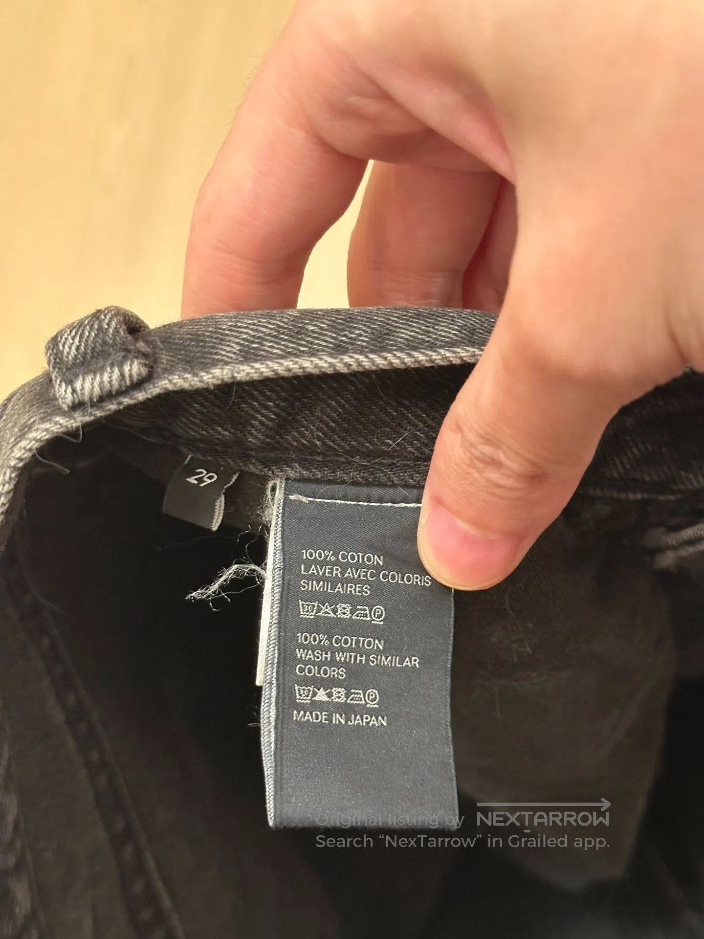 Celine CELINE Kurt Charcoal Washed Distressed Jeans. Size US 29 - 7 Thumbnail