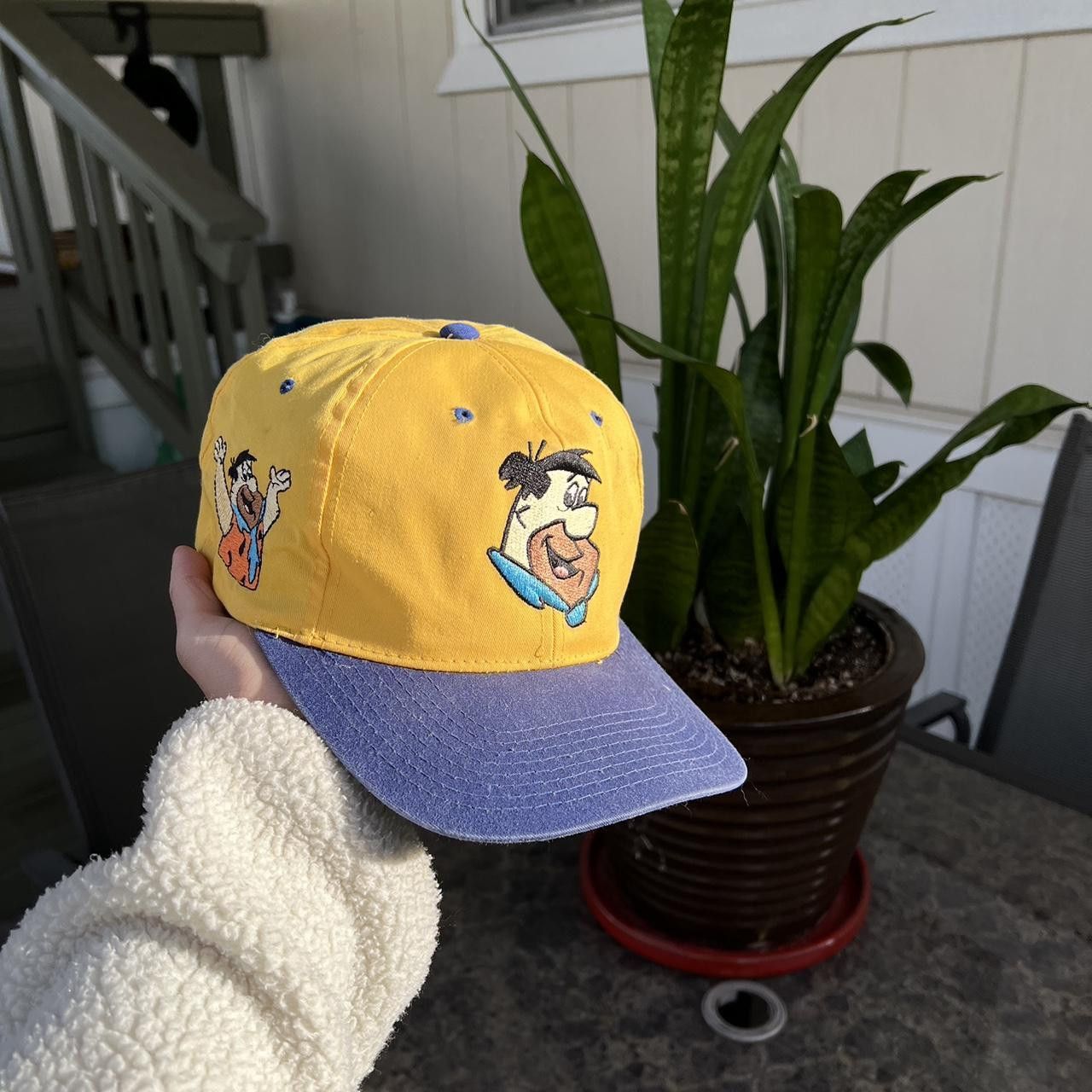 Vintage Fred Flinstone Blockhead Vintage Snapback Cap Hat Size ONE SIZE - 5 Thumbnail